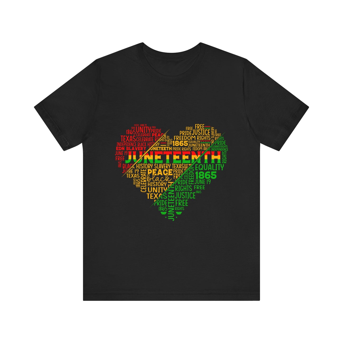 Juneteenth Heart Shirt, Juneteenth shirt unisex, Black Culture, Black History, Black Lives Matter Tee, Juneteenth T-Shirt, Free-ish Shirt, Unisex Jersey Short Sleeve Tee