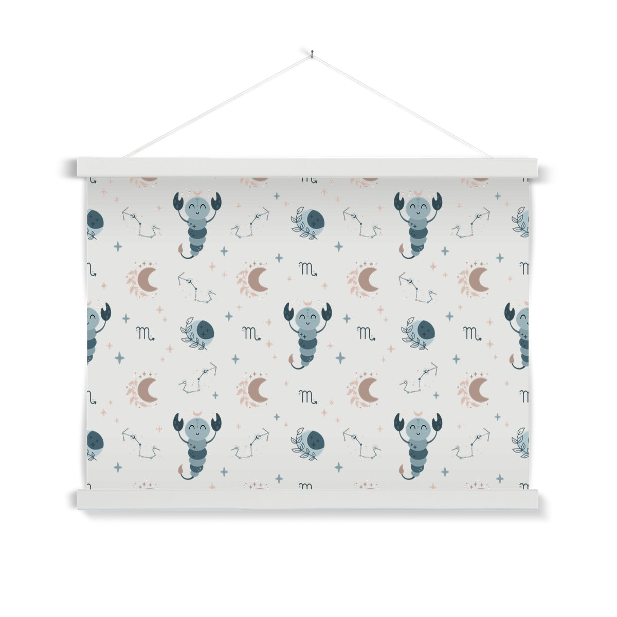 Scorpio Pattern Fine Art Print with Hanger