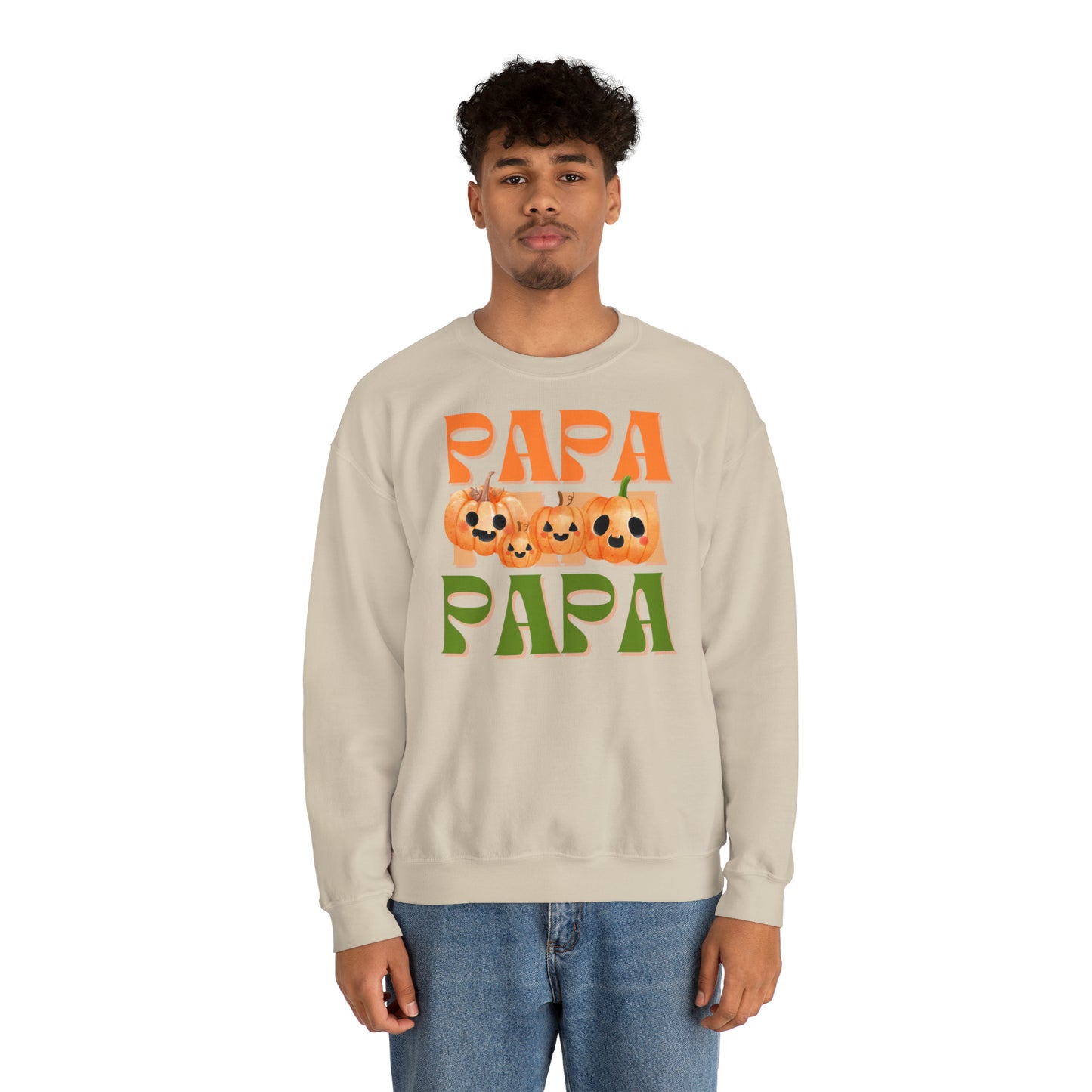 Papa Pumpkin Unisex Heavy Blend™ Crewneck Sweatshirt