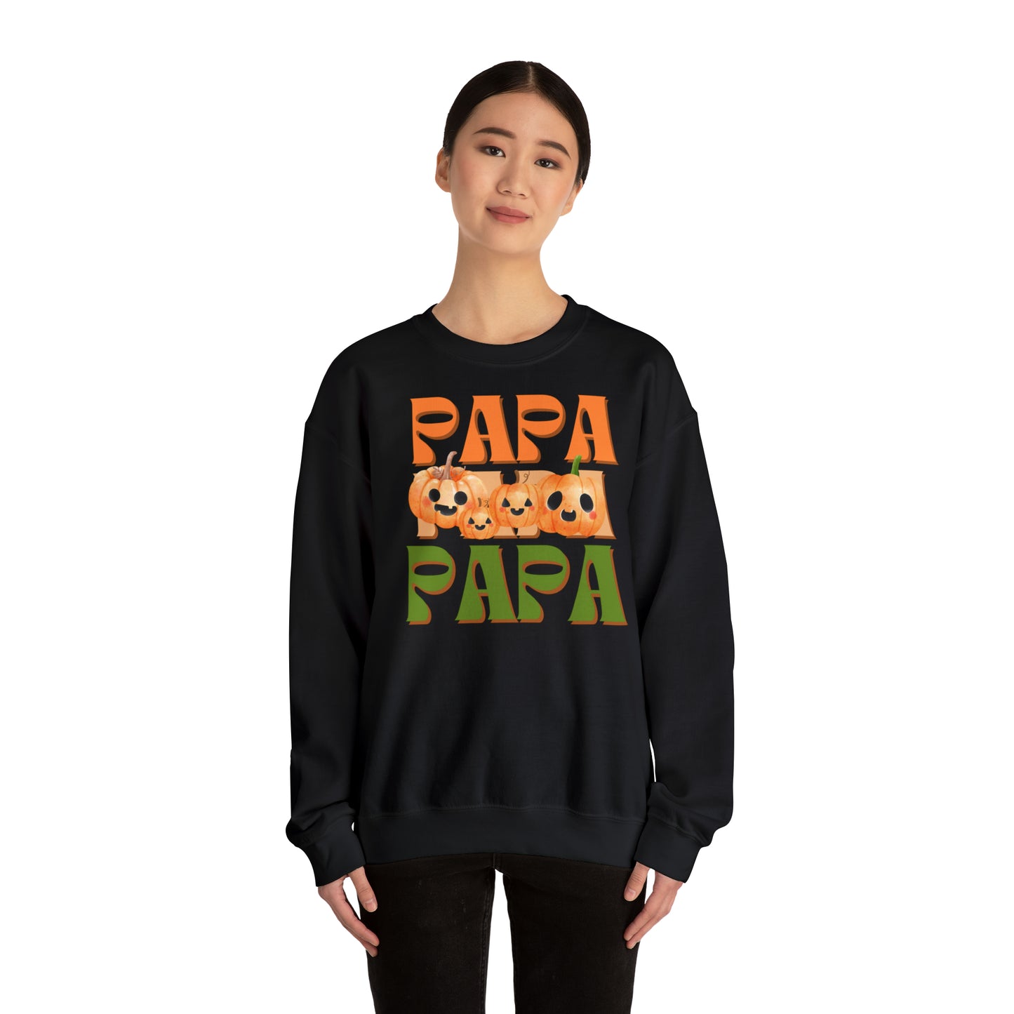 Papa Pumpkin Unisex Heavy Blend™ Crewneck Sweatshirt