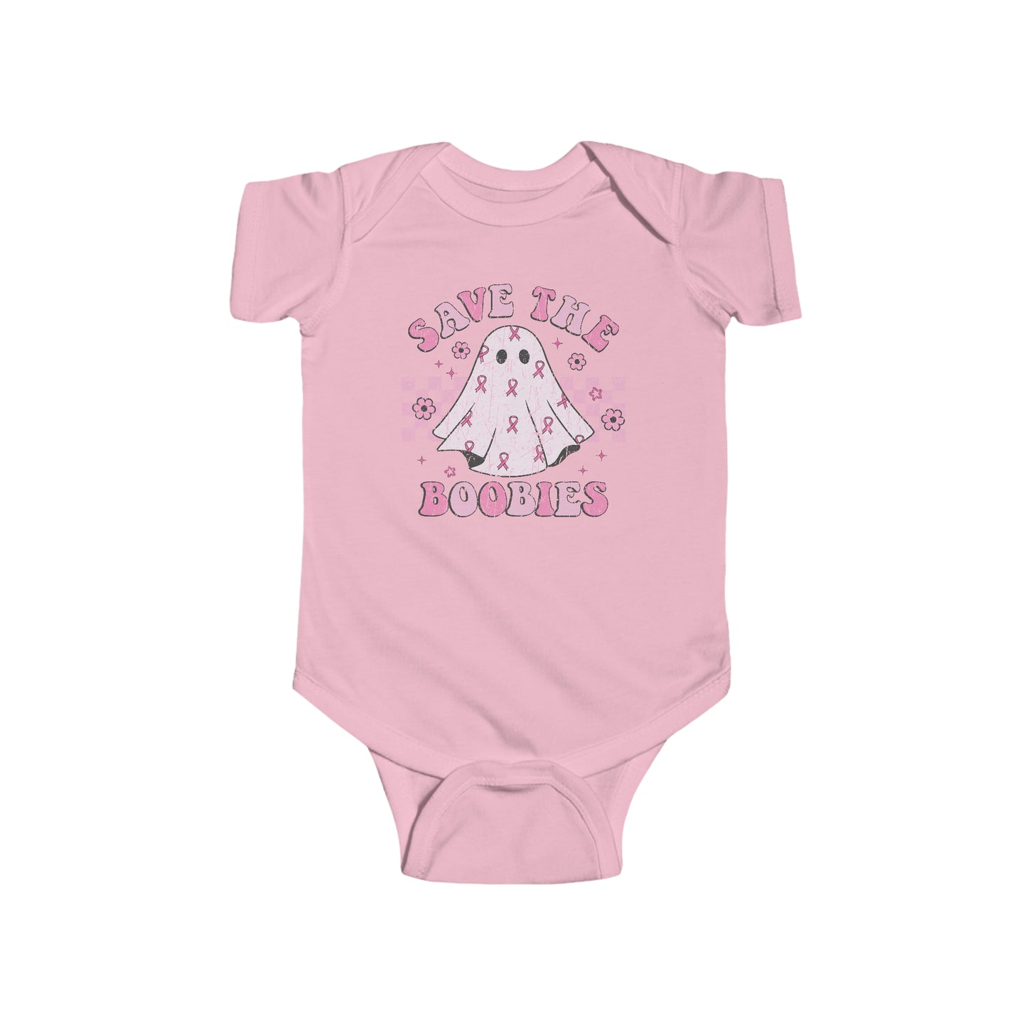 Save The Boobies Breast Cancer Awareness, Infant Fine Jersey Bodysuit