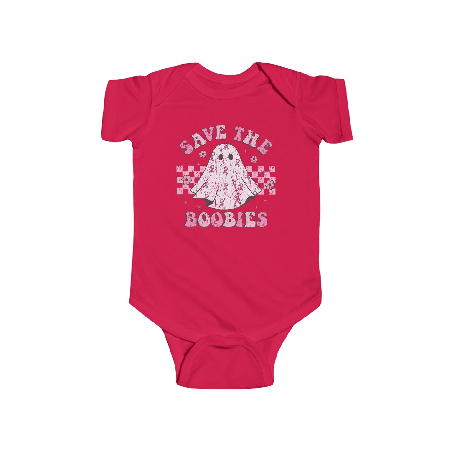 Save The Boobies Breast Cancer Awareness, Infant Fine Jersey Bodysuit