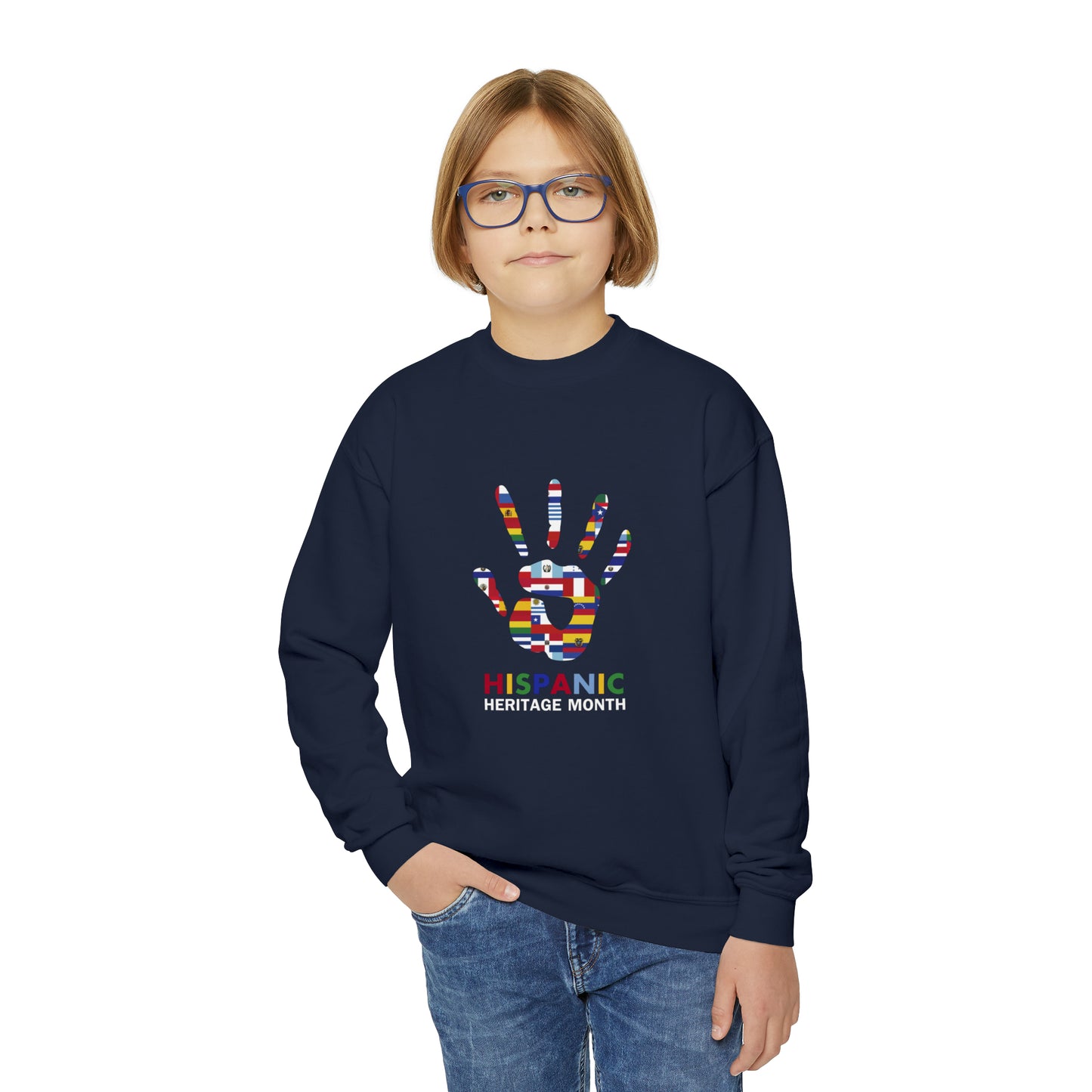 Hispanic Heritage Month Youth Crewneck Sweatshirt