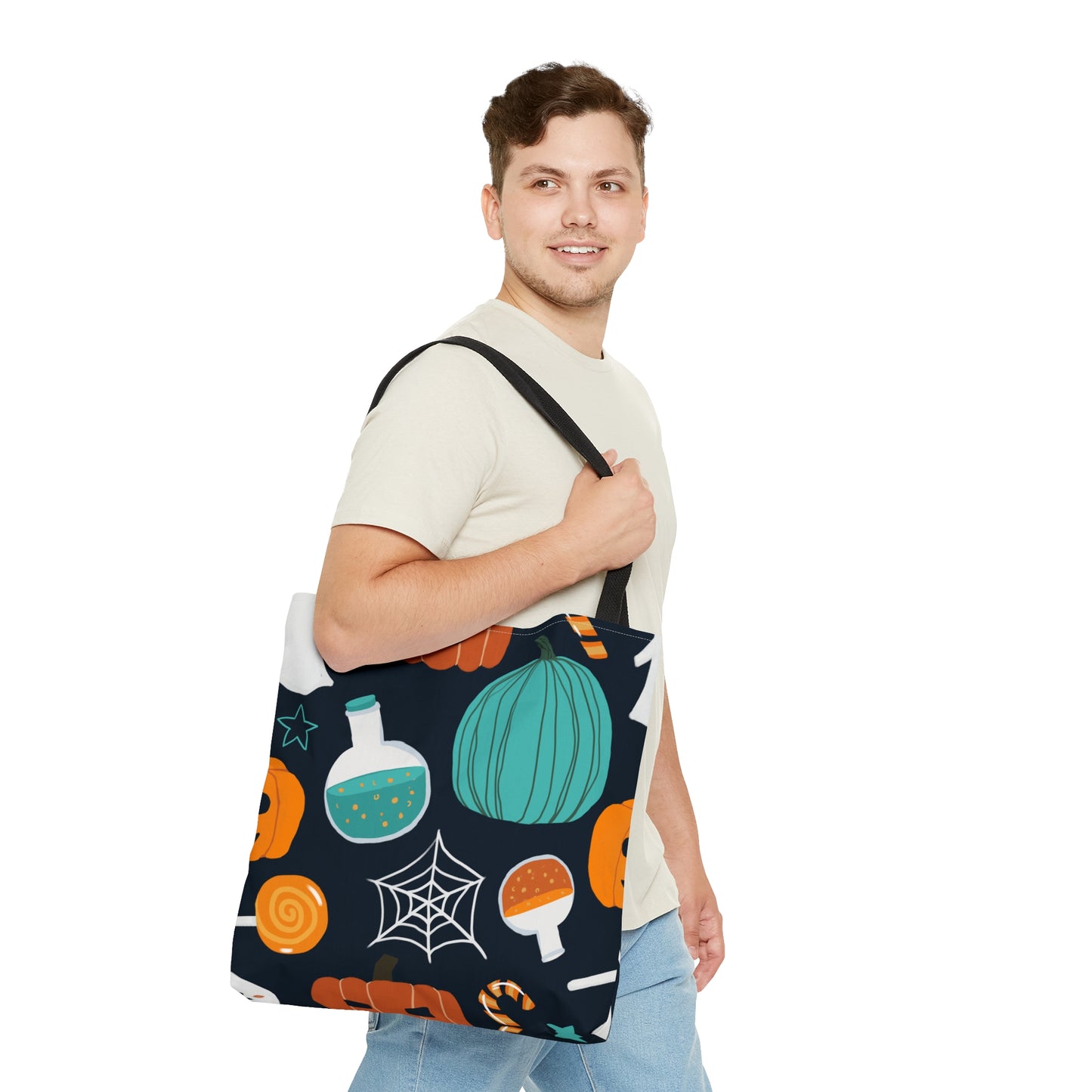 Halloween Spiders Pumpkins & Potions Tote Bag (AOP)