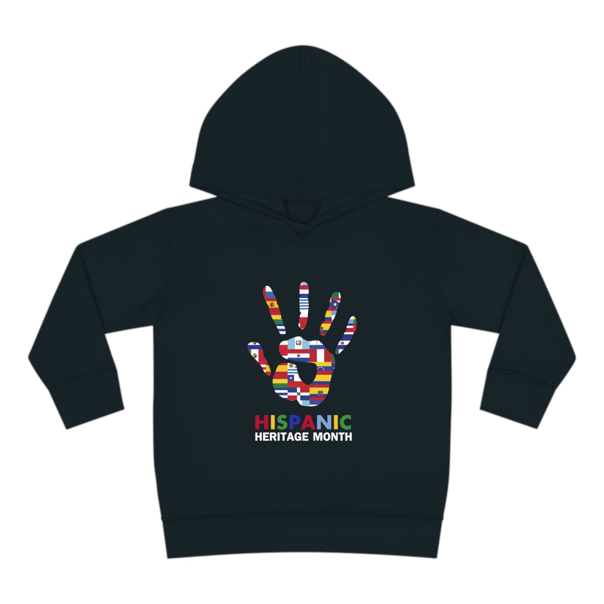 Flag Handprint - Hispanic Heritage Month Toddler Hoodie
