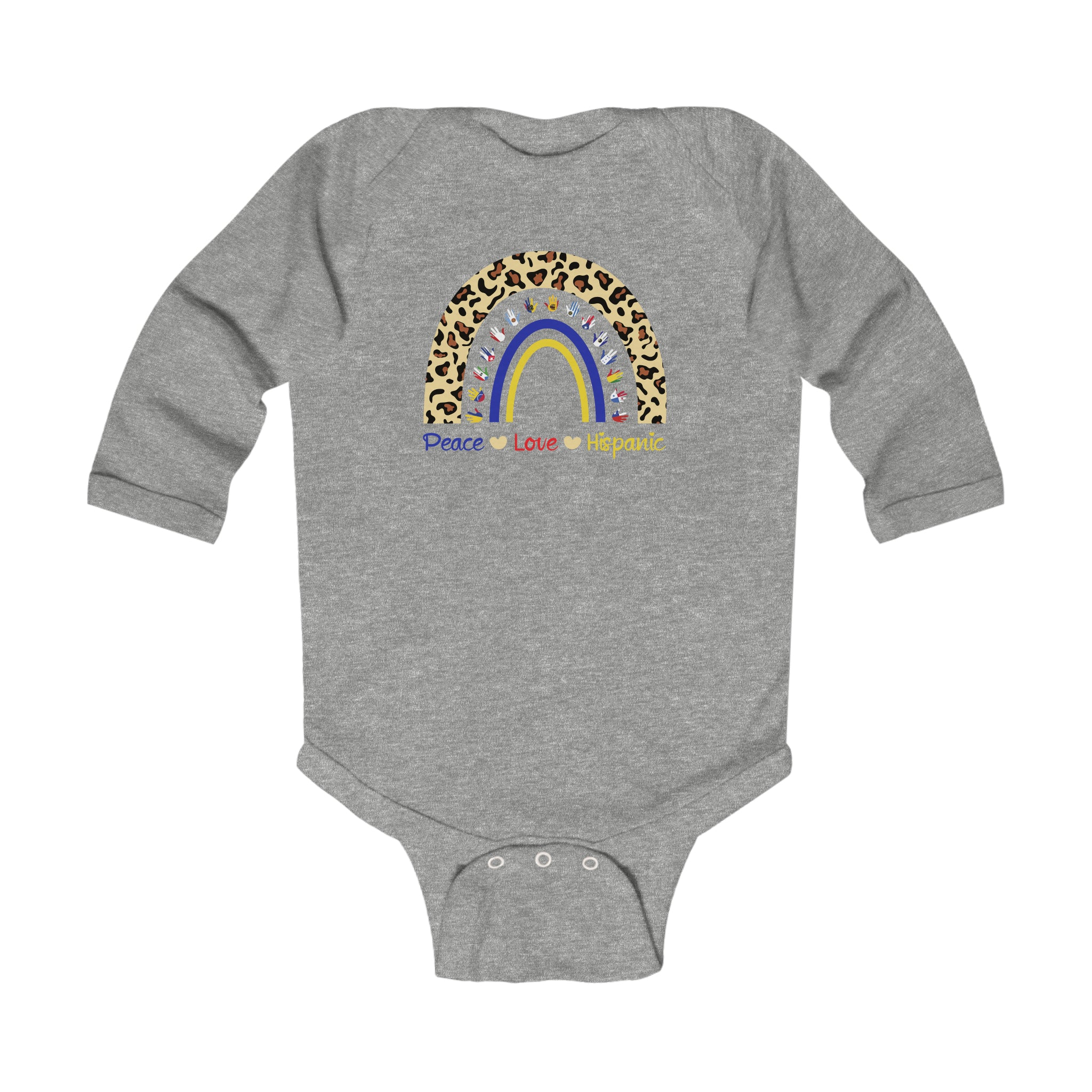 Leopard Rainbow - Hispanic Heritage Month Infant Long Sleeve Bodysuit