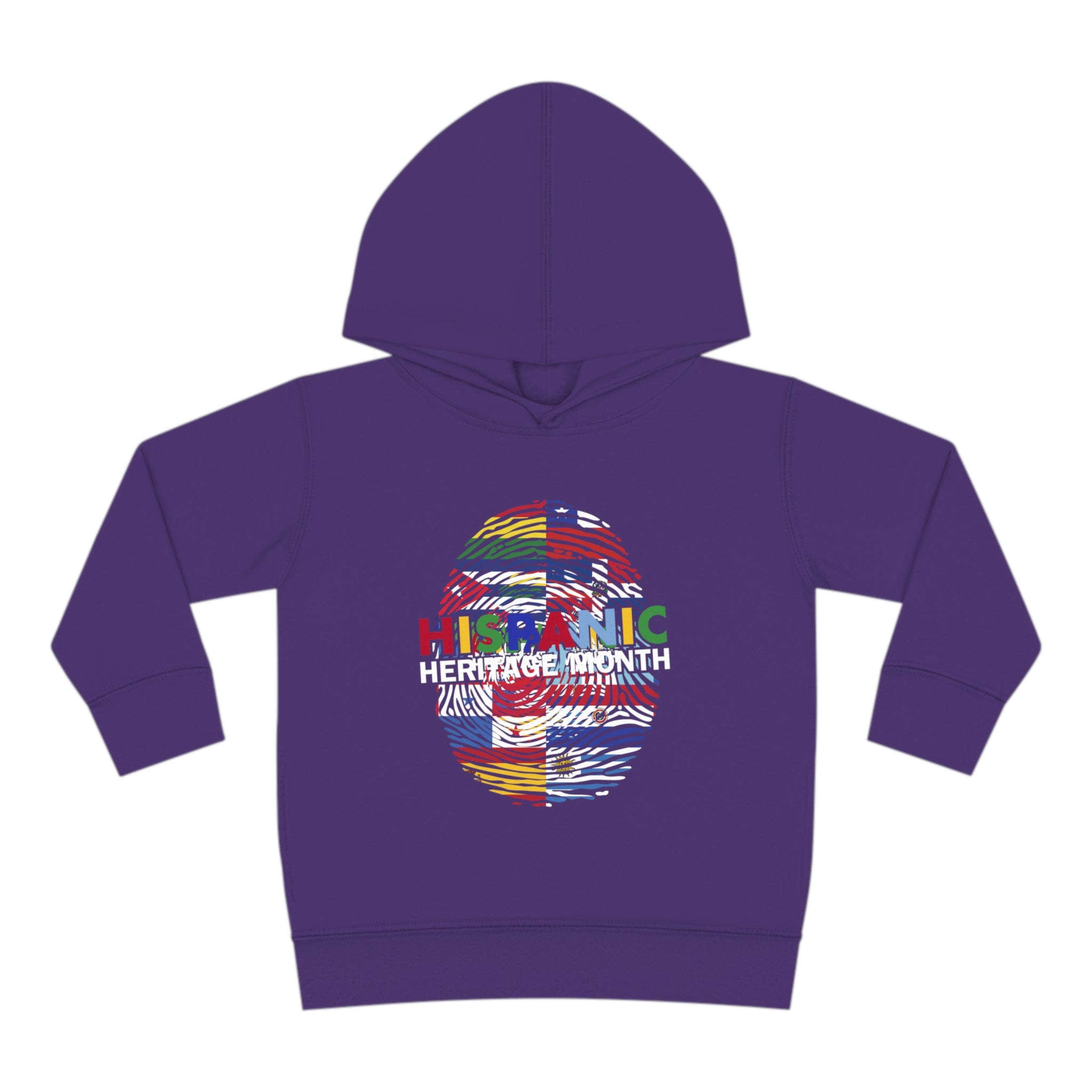 Flag Fingerprint - Hispanic Heritage Month Toddler Hoodie