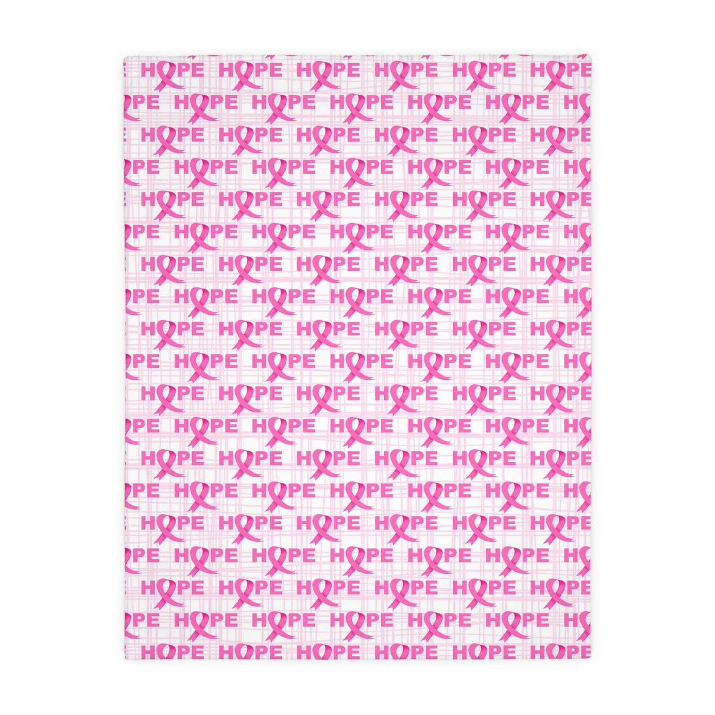 Breast Cancer Awareness, BCA Blanket, Breat Cancer Blanket, Velveteen Microfiber Blanket (Two-sided print)