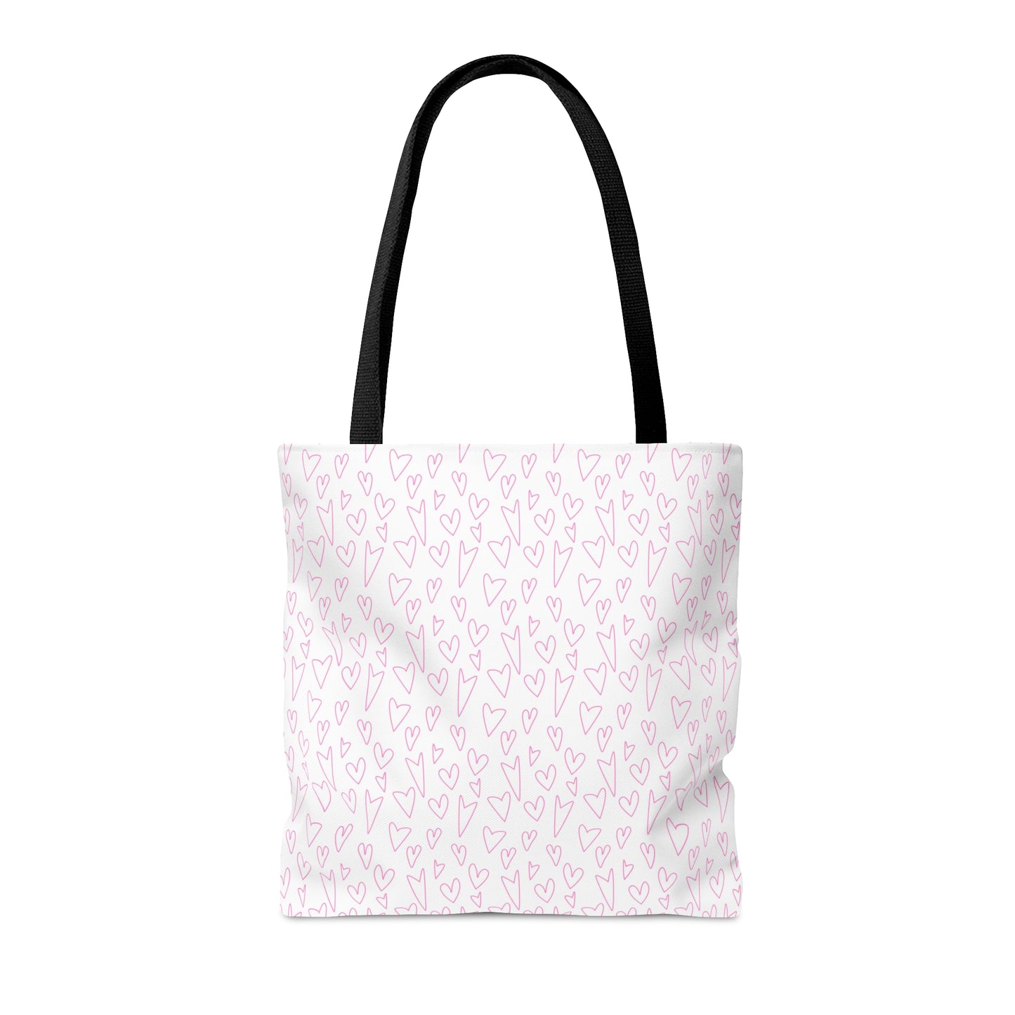 Pink Hearts Breast Cancer Awareness Tote Bag