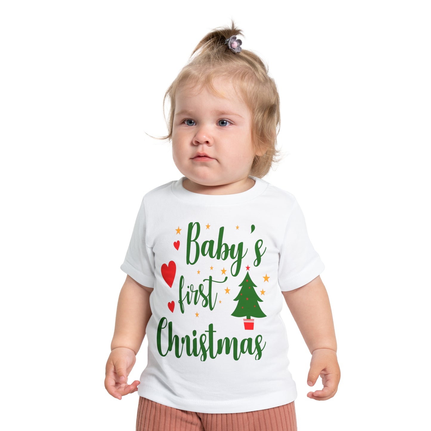 Baby's First Christmas Baby Short Sleeve T-Shirt