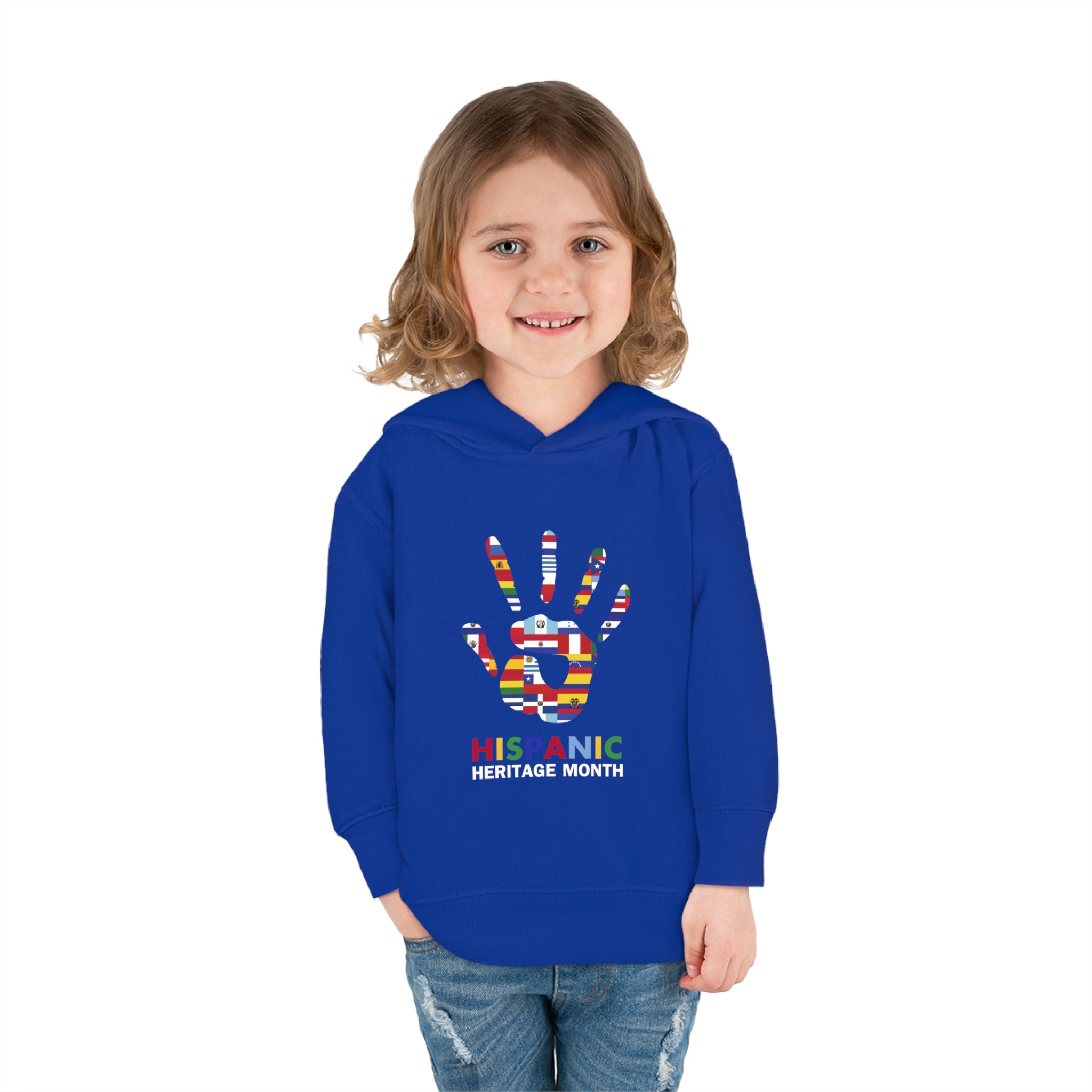 Flag Handprint - Hispanic Heritage Month Toddler Hoodie