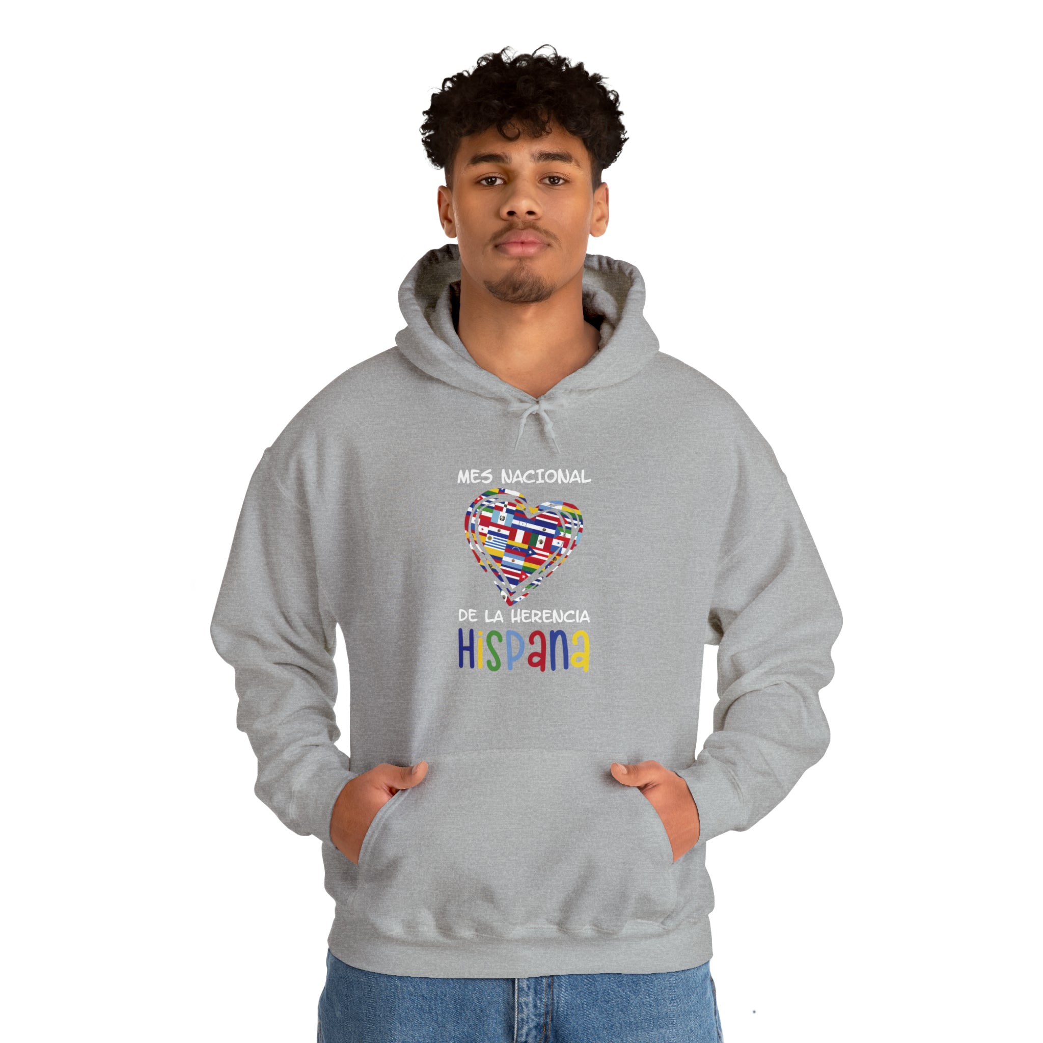Mes Nacional Heart - Hispanic Heritage Month Unisex Hoodie