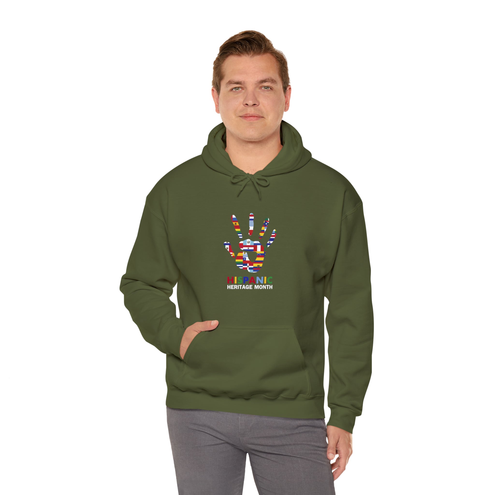 Flag Handprint - Hispanic Heritage Month Unisex Hoodie