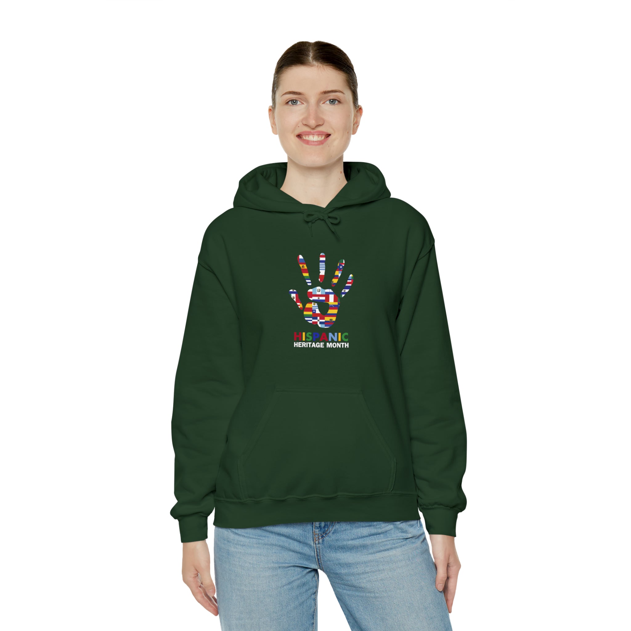 Flag Handprint - Hispanic Heritage Month Unisex Hoodie