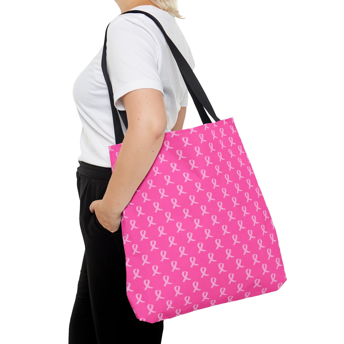 Pink Ribbon Breast Cancer Awareness Tote Bag