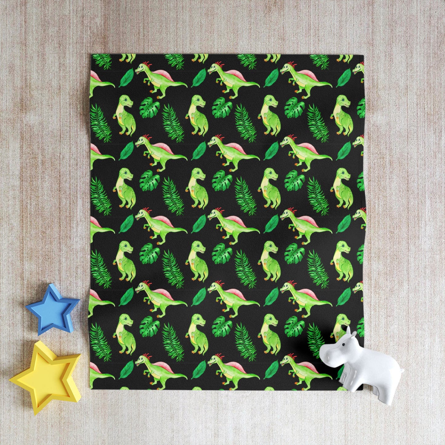 Dino Pattern, Baby Blanket, Dino Baby Blanket, Throw Blanket