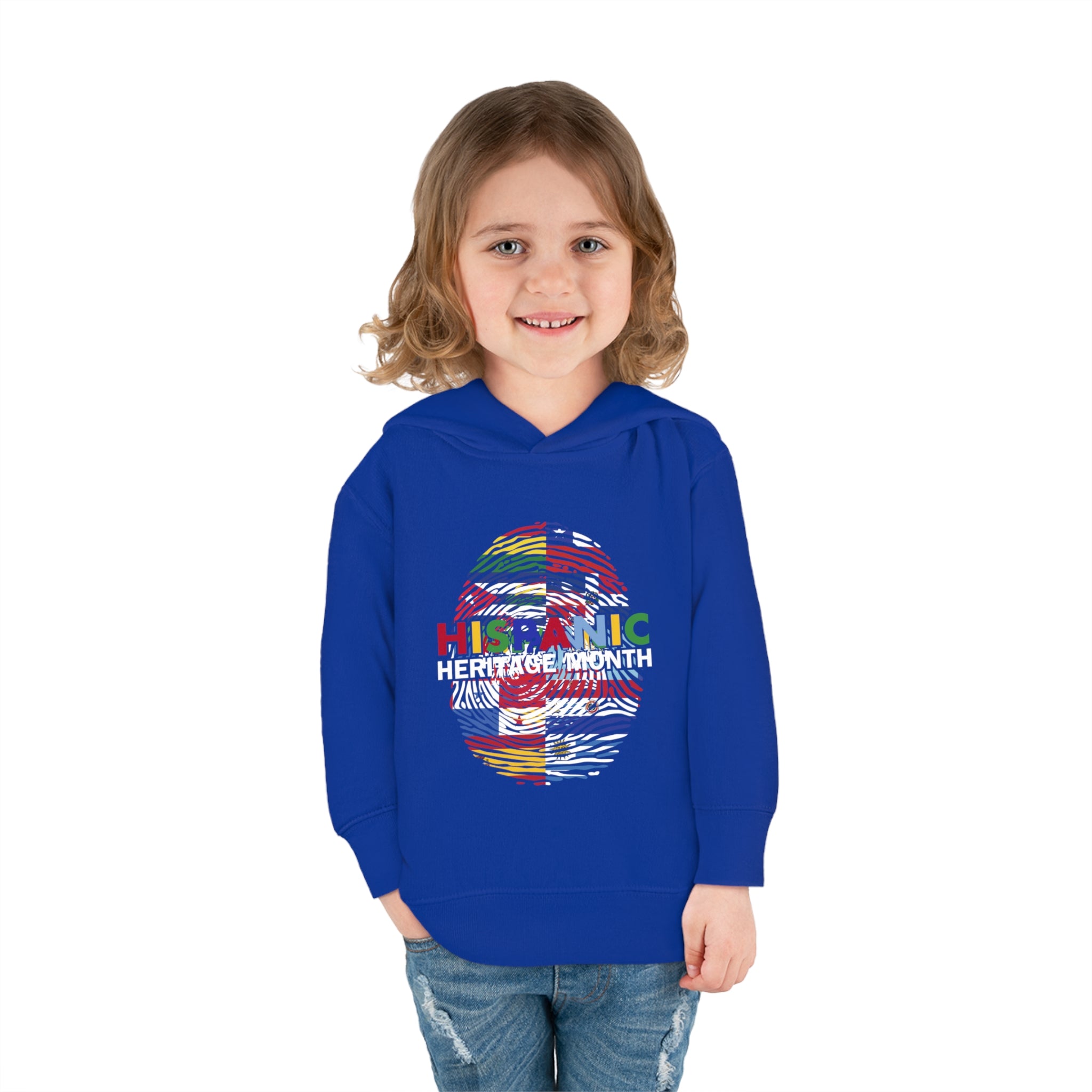 Flag Fingerprint - Hispanic Heritage Month Toddler Hoodie