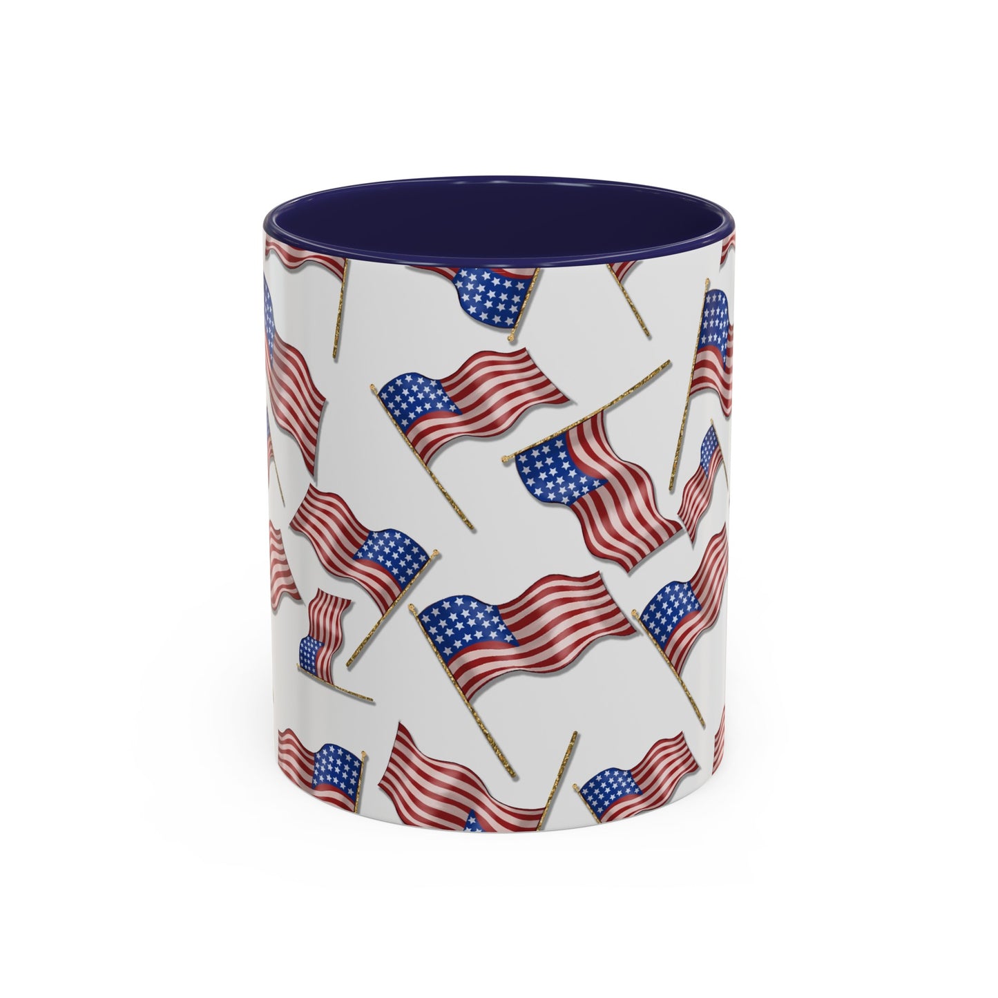 Memorial Day, American Flags, Americana, American, Accent Coffee Mug, 11oz