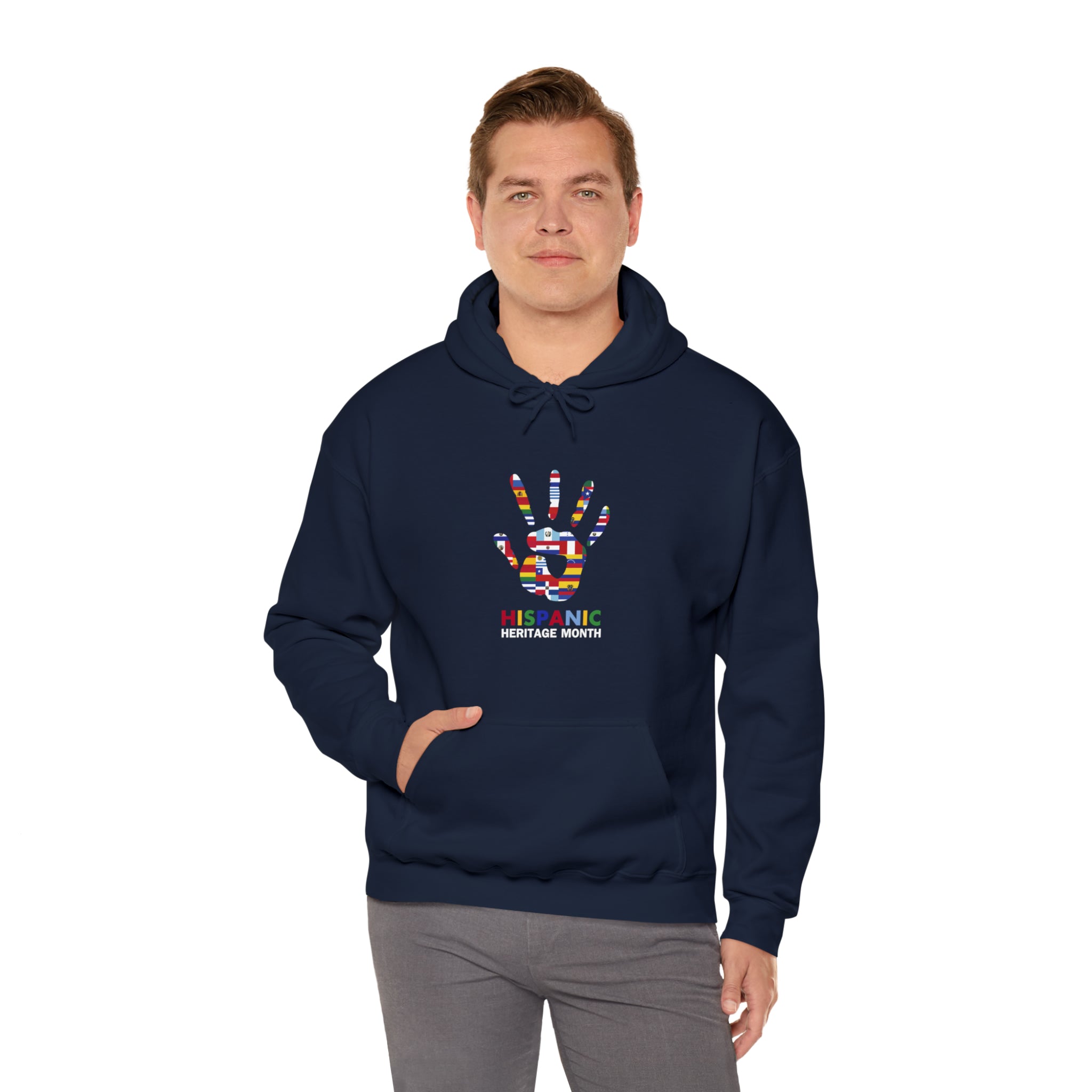 Flag Handprint - Hispanic Heritage Month Unisex Hoodie
