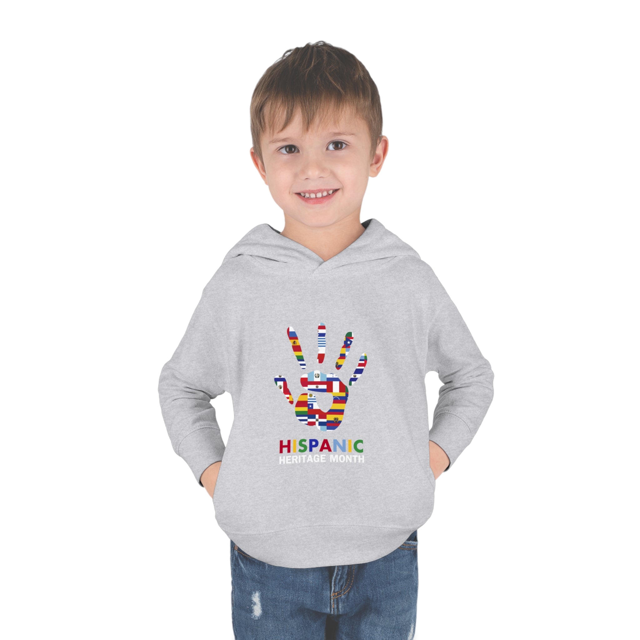 Flag Handprint - Hispanic Heritage Month Toddler Hoodie