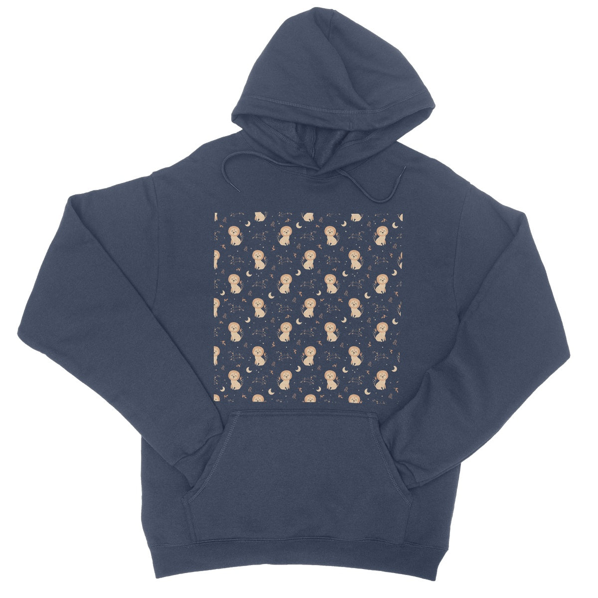 Leo Pattern College Hoodie