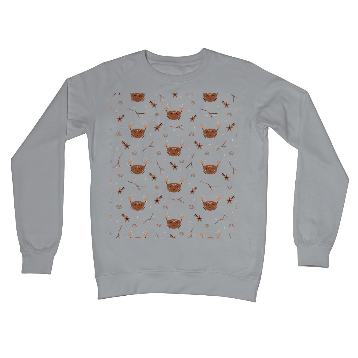 Cancer Pattern Crew Neck Sweatshirt