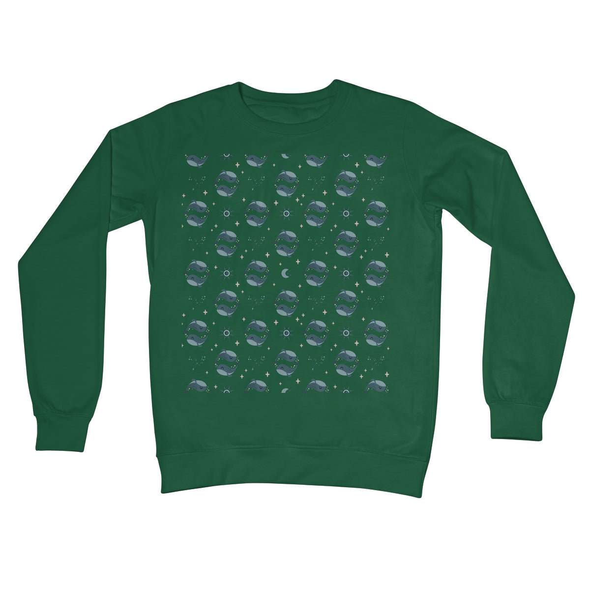 Pisces Pattern Crew Neck Sweatshirt