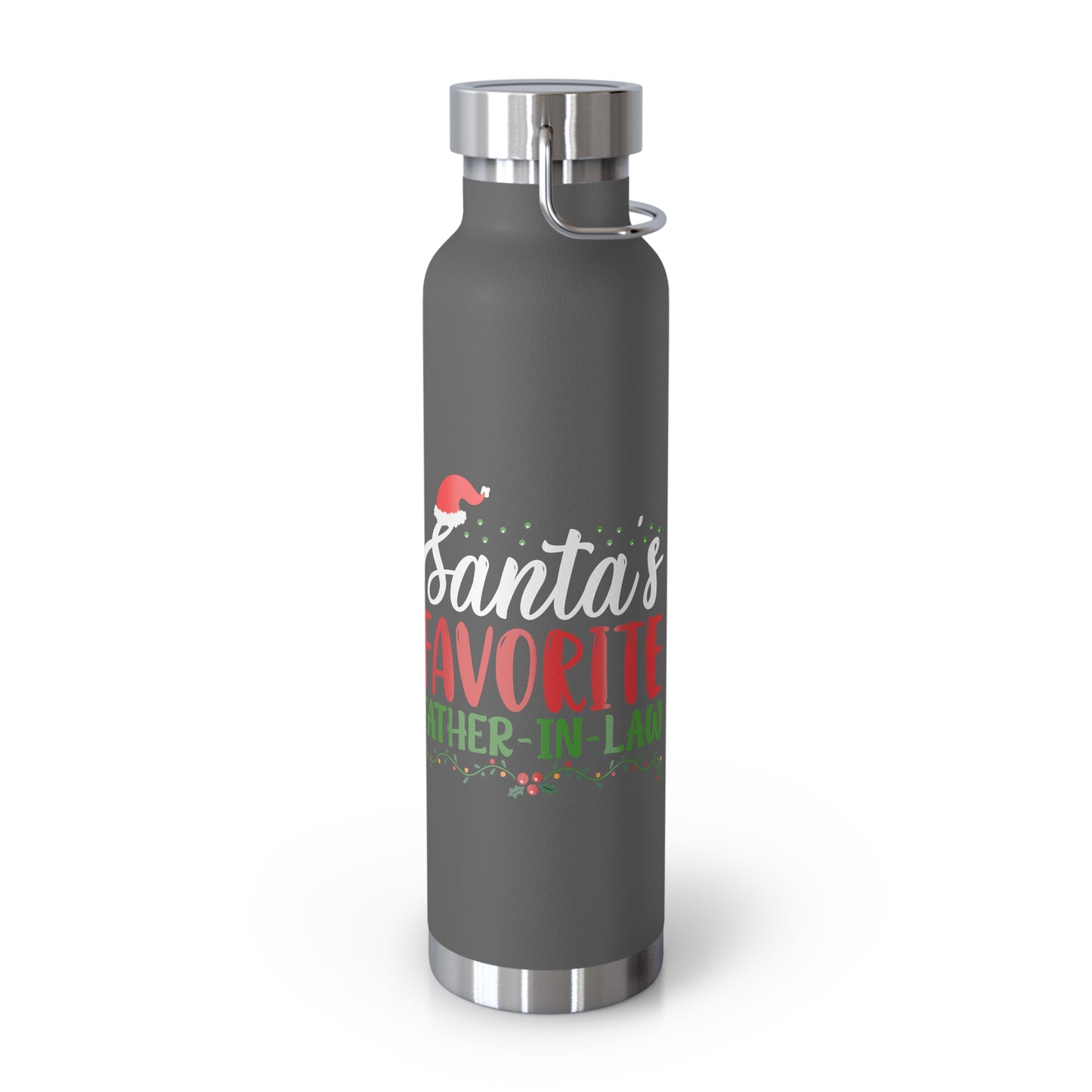 Santa's Favorite Father-In-Law Copper Vacuum Insulated Bottle, 22oz