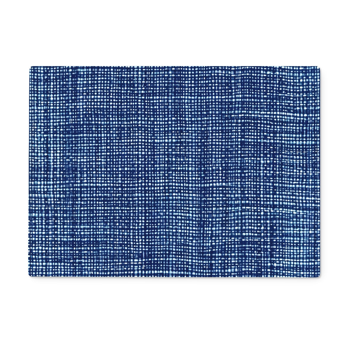 Royal Blue Jeans Glass Chopping Board