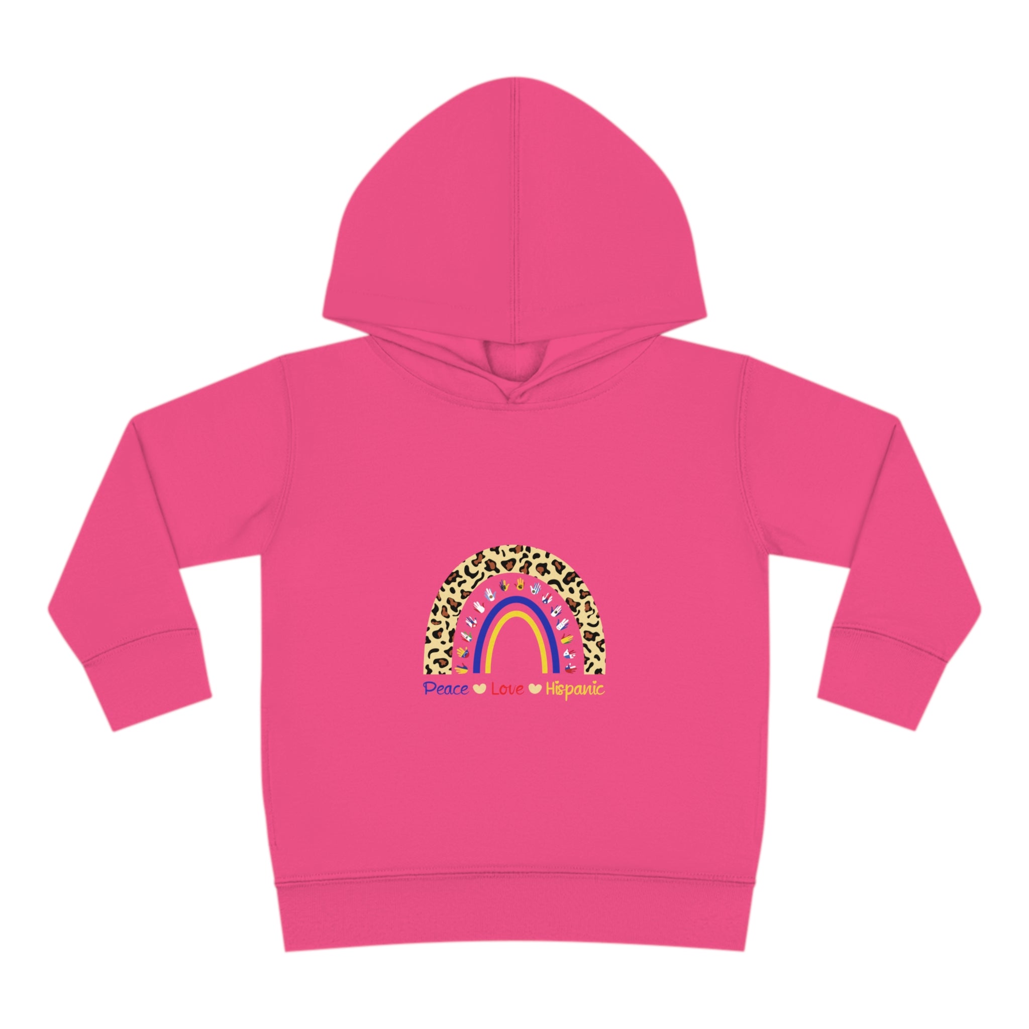 Leopard Rainbow - Hispanic Heritage Month Toddler Hoodie