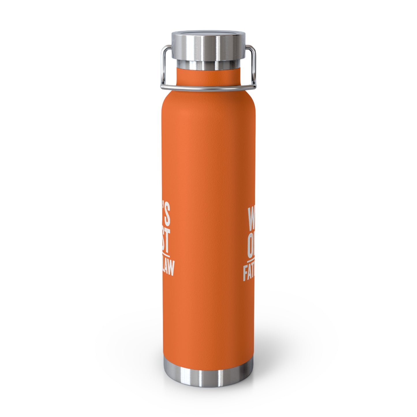 World's Okayest Father-In-Law Copper Vacuum Insulated Bottle, 22oz