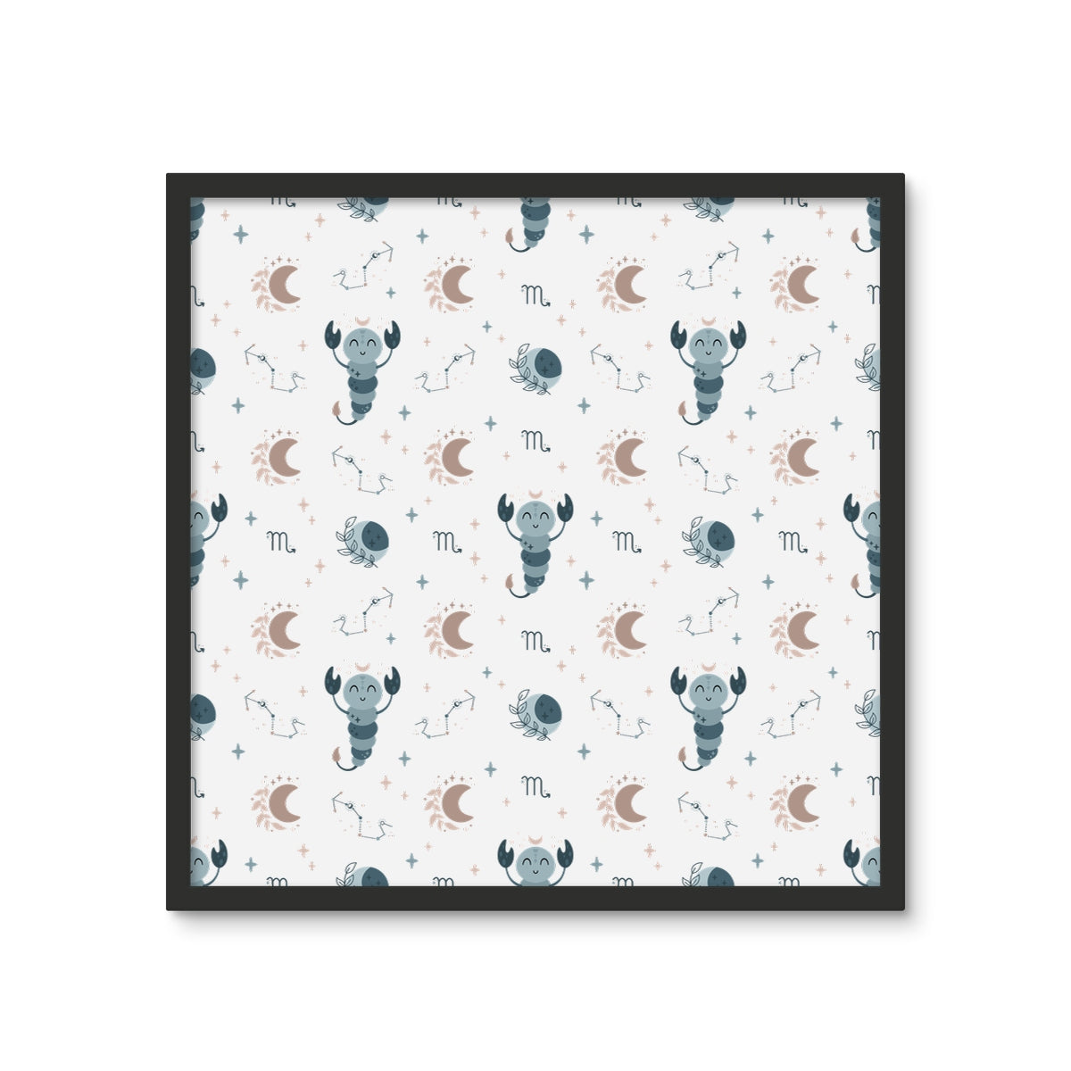 Scorpio Pattern Framed Photo Tile