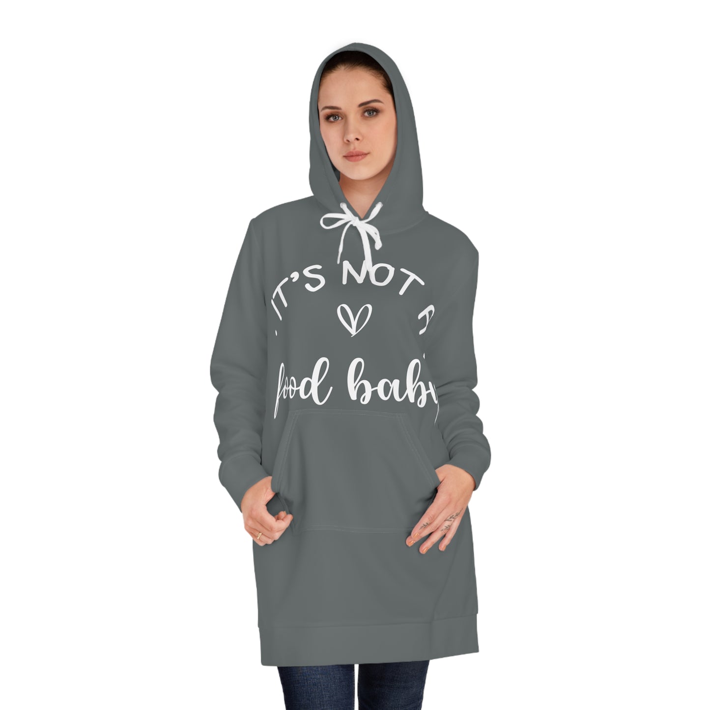 It's Not a Food Baby Women's Hoodie Dress (AOP)