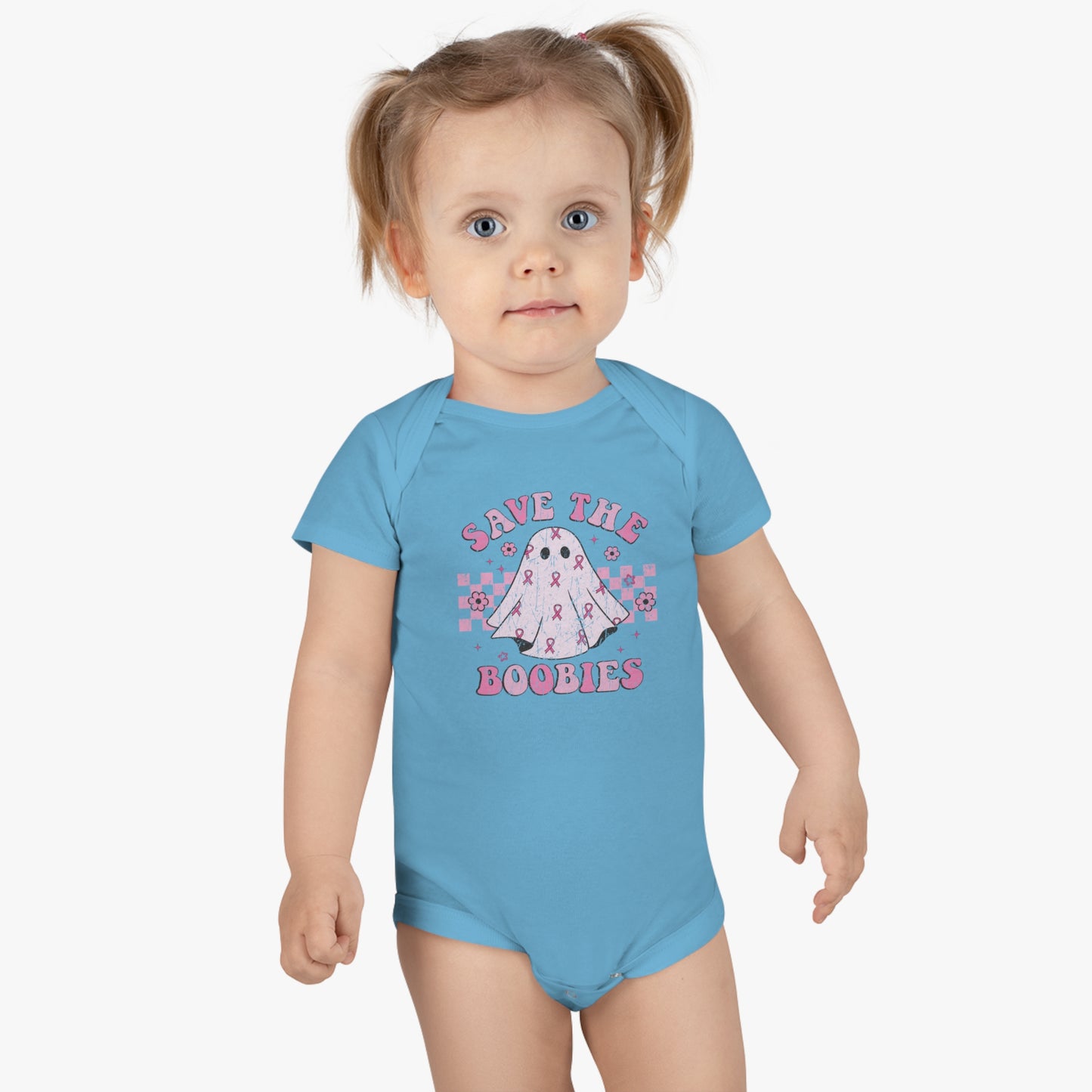 Save The Boobies Onesie, Baby Short Sleeve Onesie®