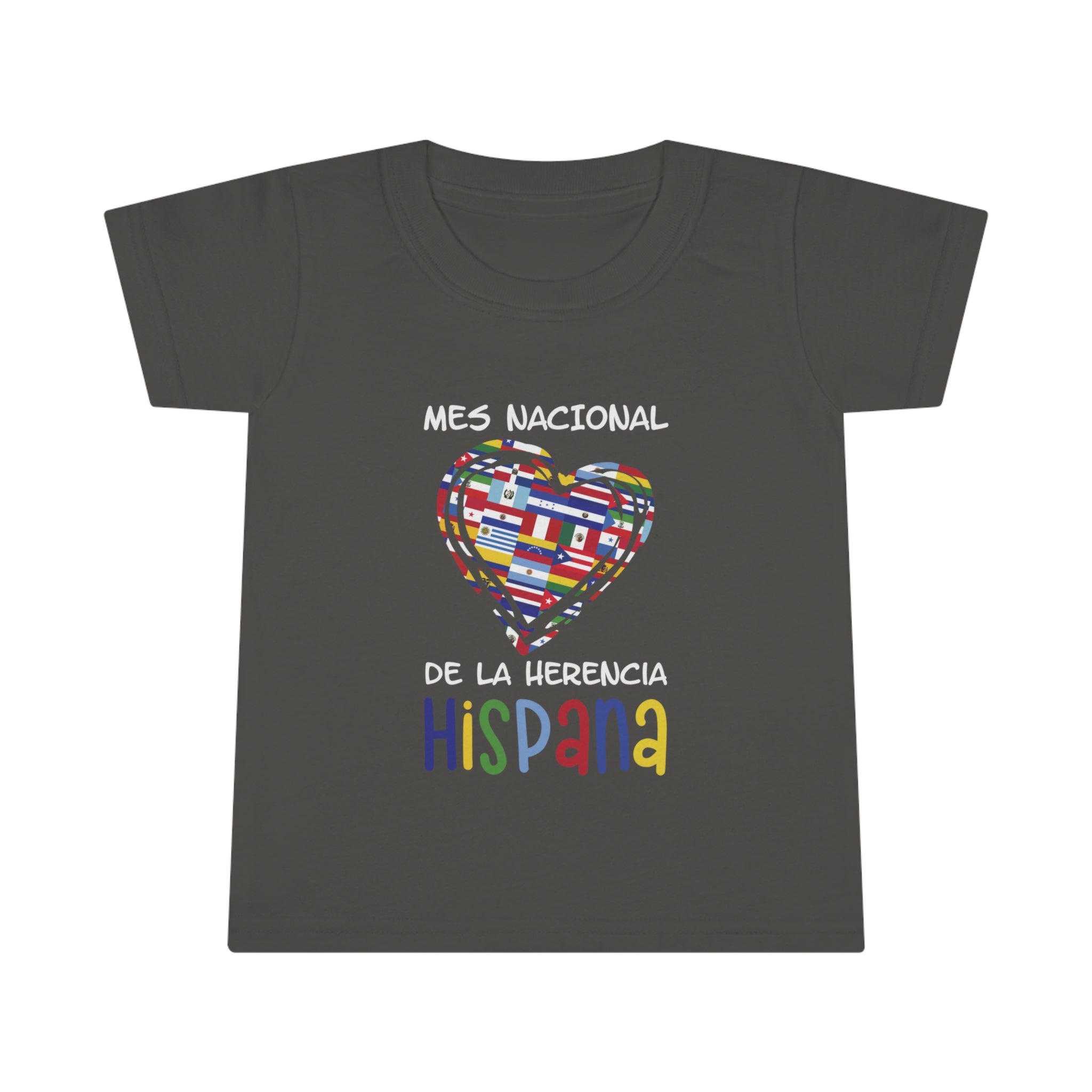 Mes Nacional Heart - Hispanic Heritage Month Toddler T-shirt