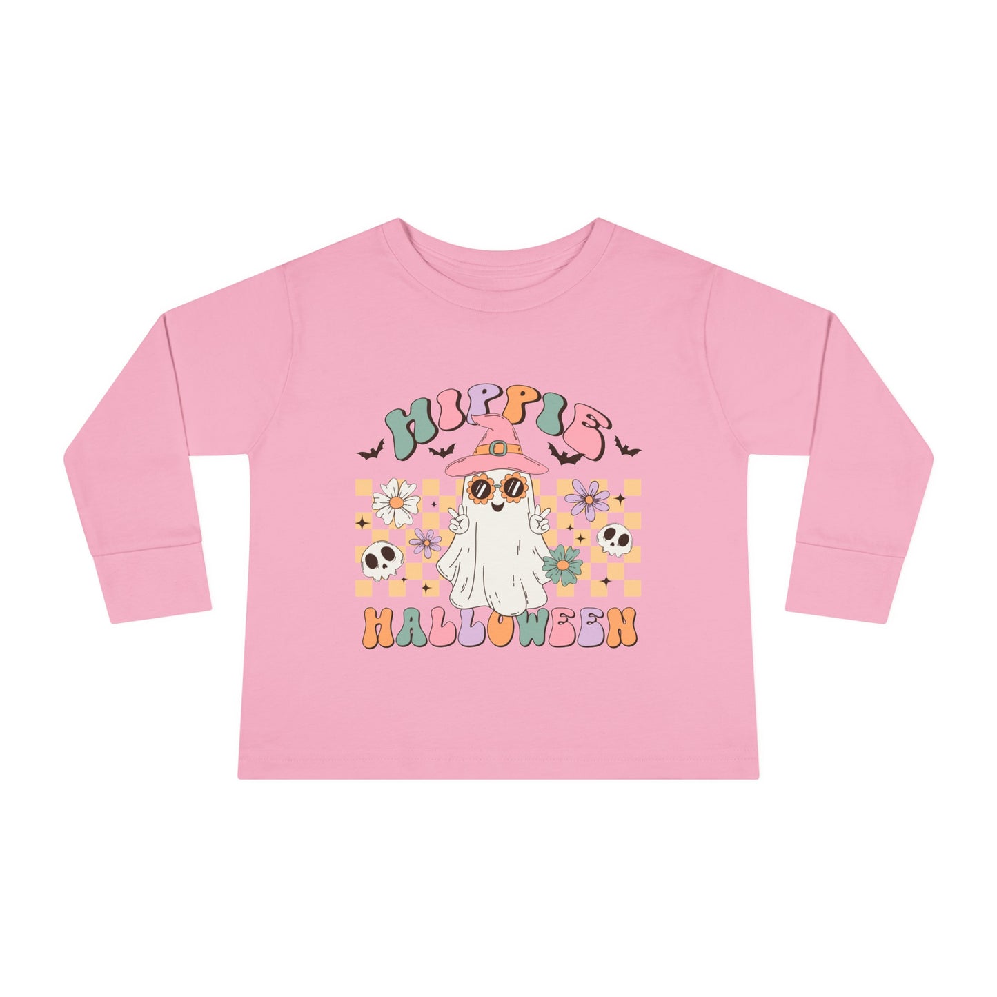 Hippie Halloween Toddler Long Sleeve Tee