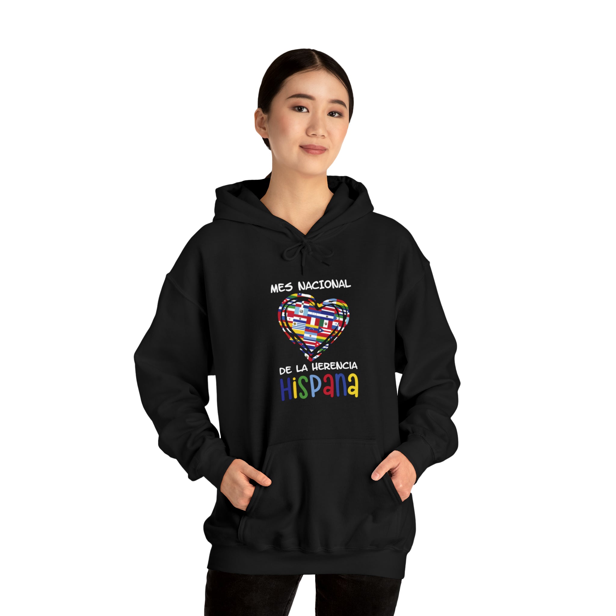 Mes Nacional Heart - Hispanic Heritage Month Unisex Hoodie