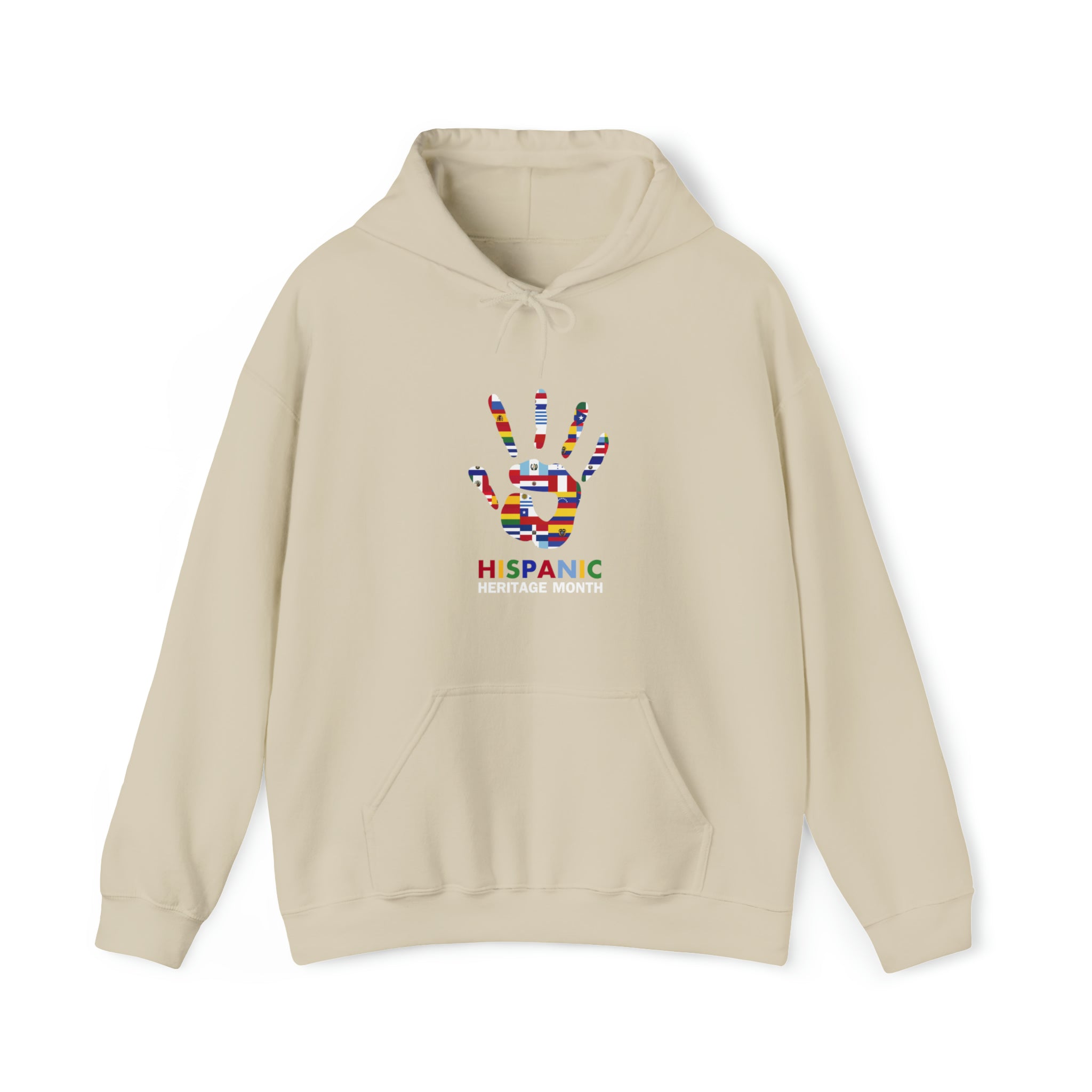 Flag Handprint - Hispanic Heritage Month Unisex Hoodie