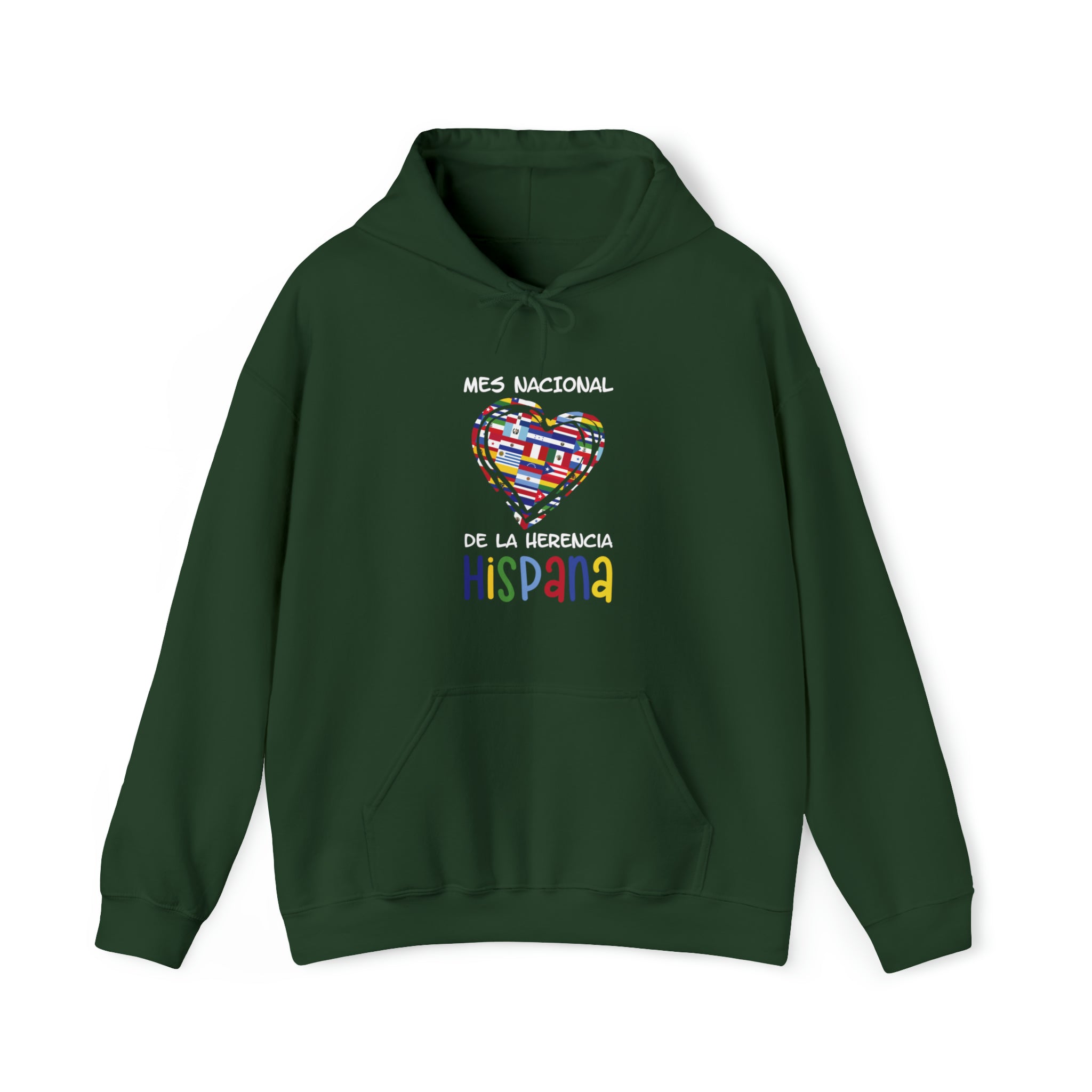 Mes Nacional Heart - Hispanic Heritage Month Unisex Hoodie