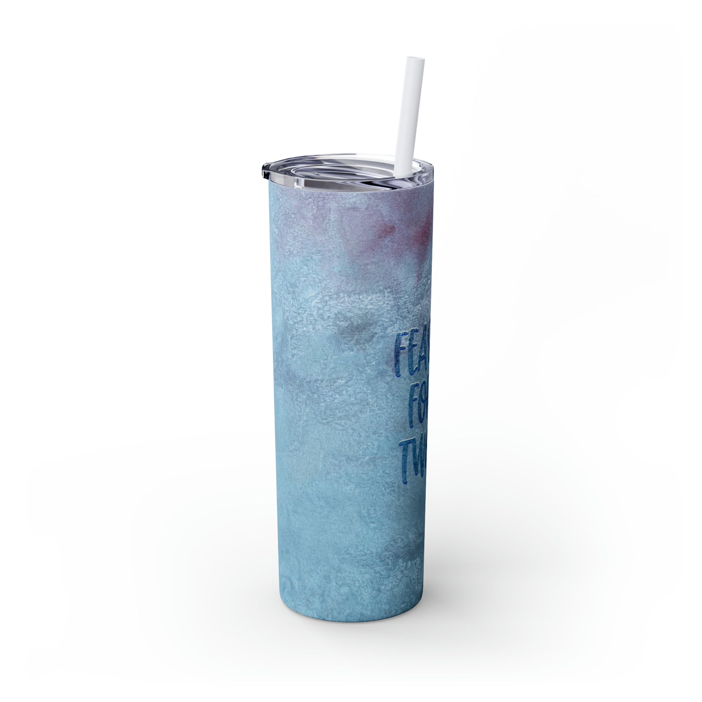 Feasting For Two Skinny Tumbler with Straw, 20oz