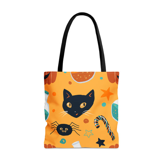 Halloween Spiders & Cats Tote Bag (AOP)