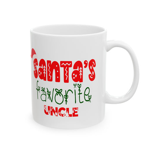 Santa's Favorite Uncle Ceramic Mug 11oz