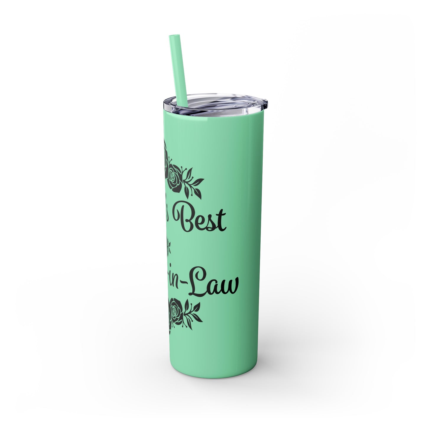 World's Best Mother-In-Law Skinny Tumbler with Straw, 20oz