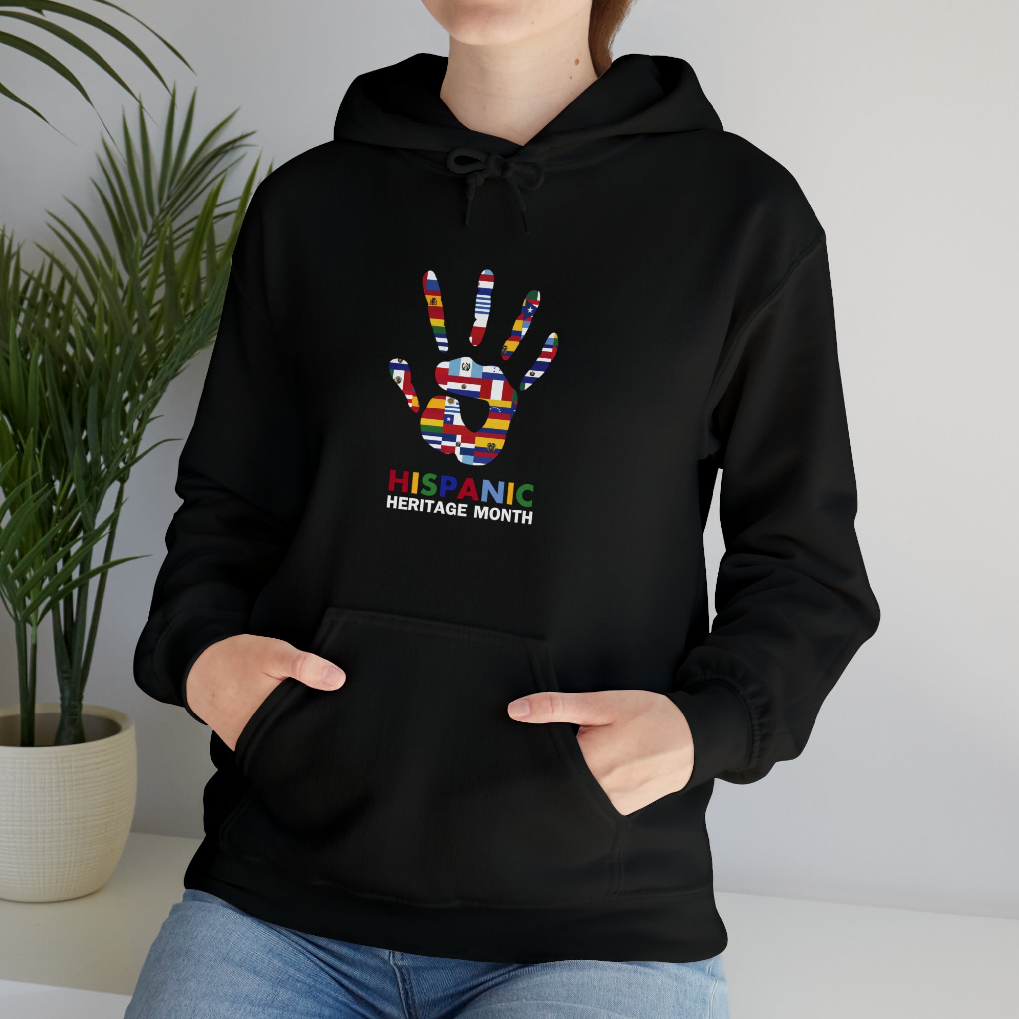 Flag Handprint - Hispanic Heritage Month Unisex Hoodie