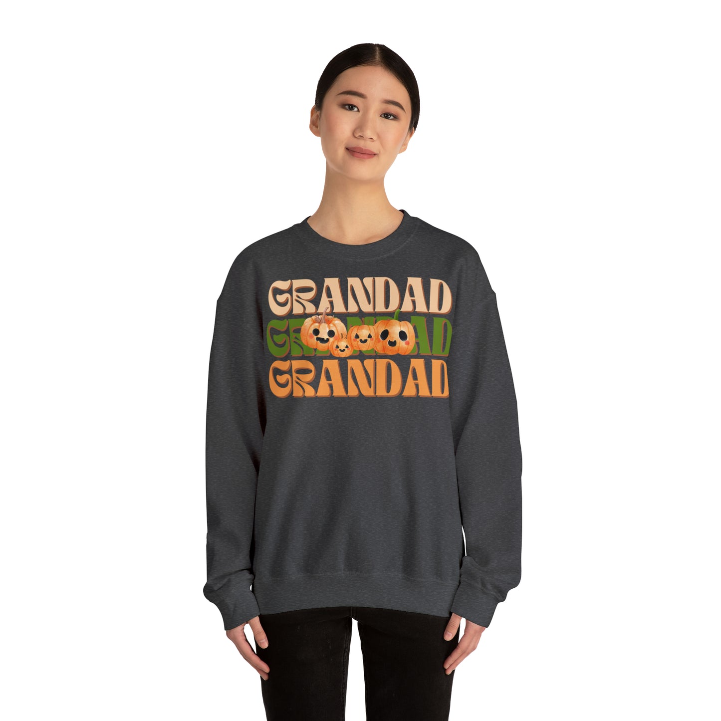 Grandad Pumpkin Unisex Heavy Blend™ Crewneck Sweatshirt