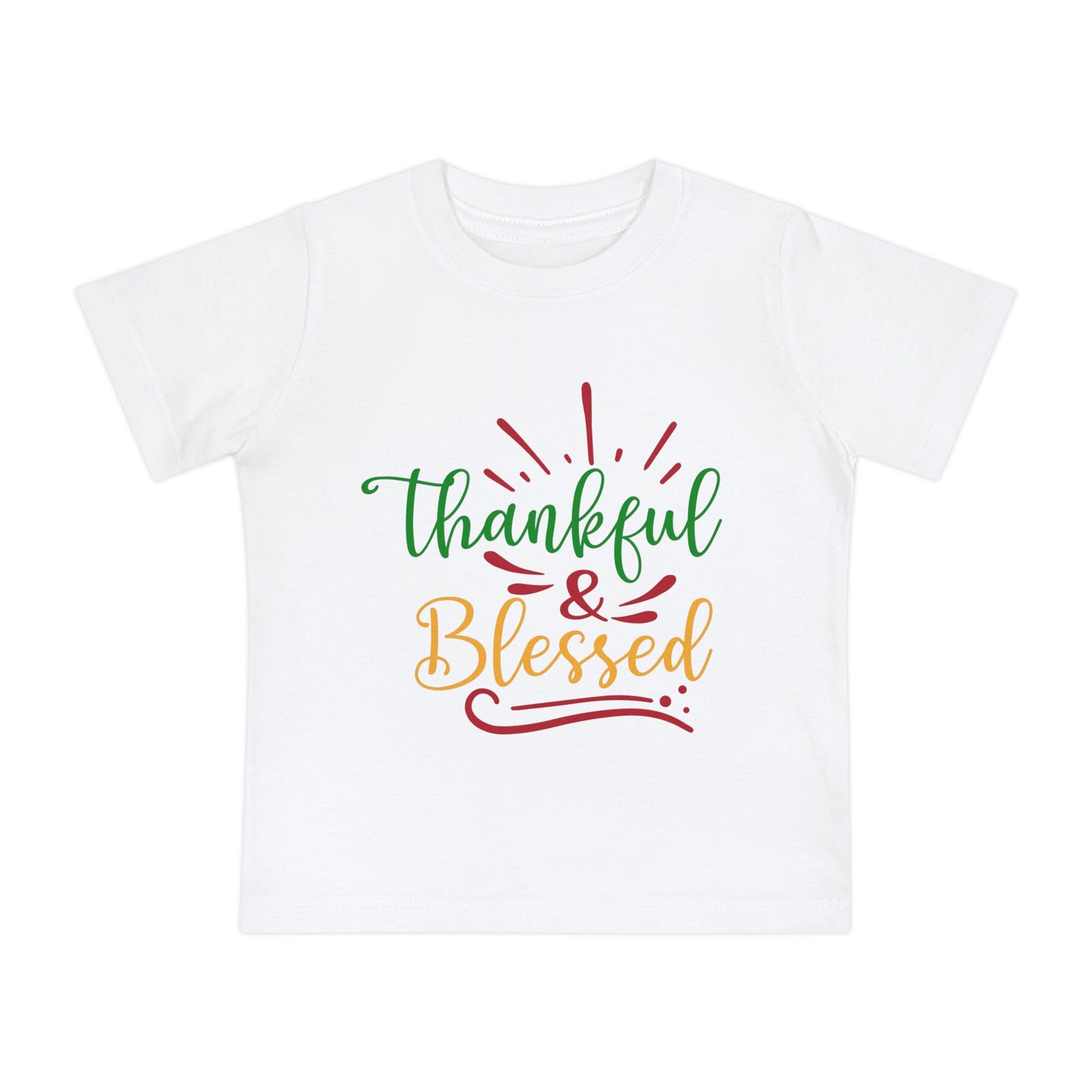 Thankful & Blessed Baby Short Sleeve T-Shirt