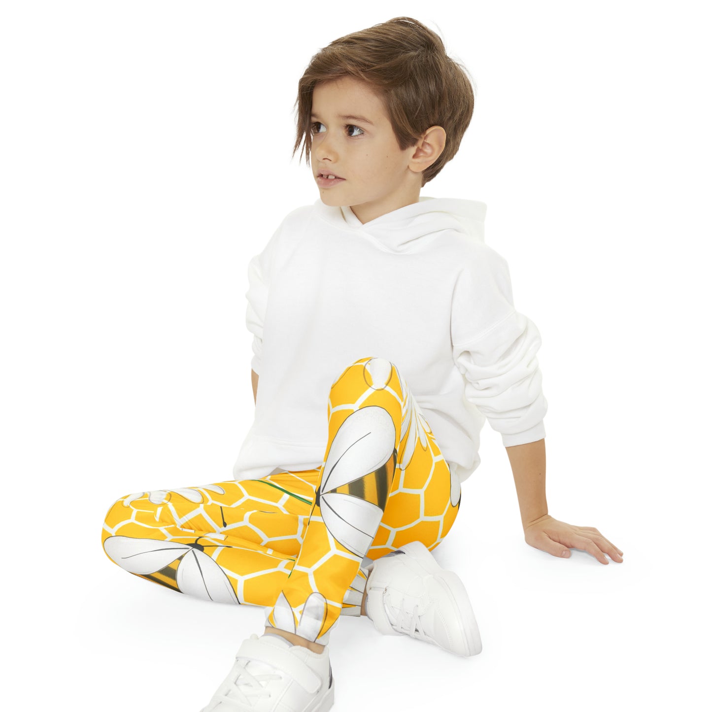 Bees & Daisies Youth Full-Length Leggings