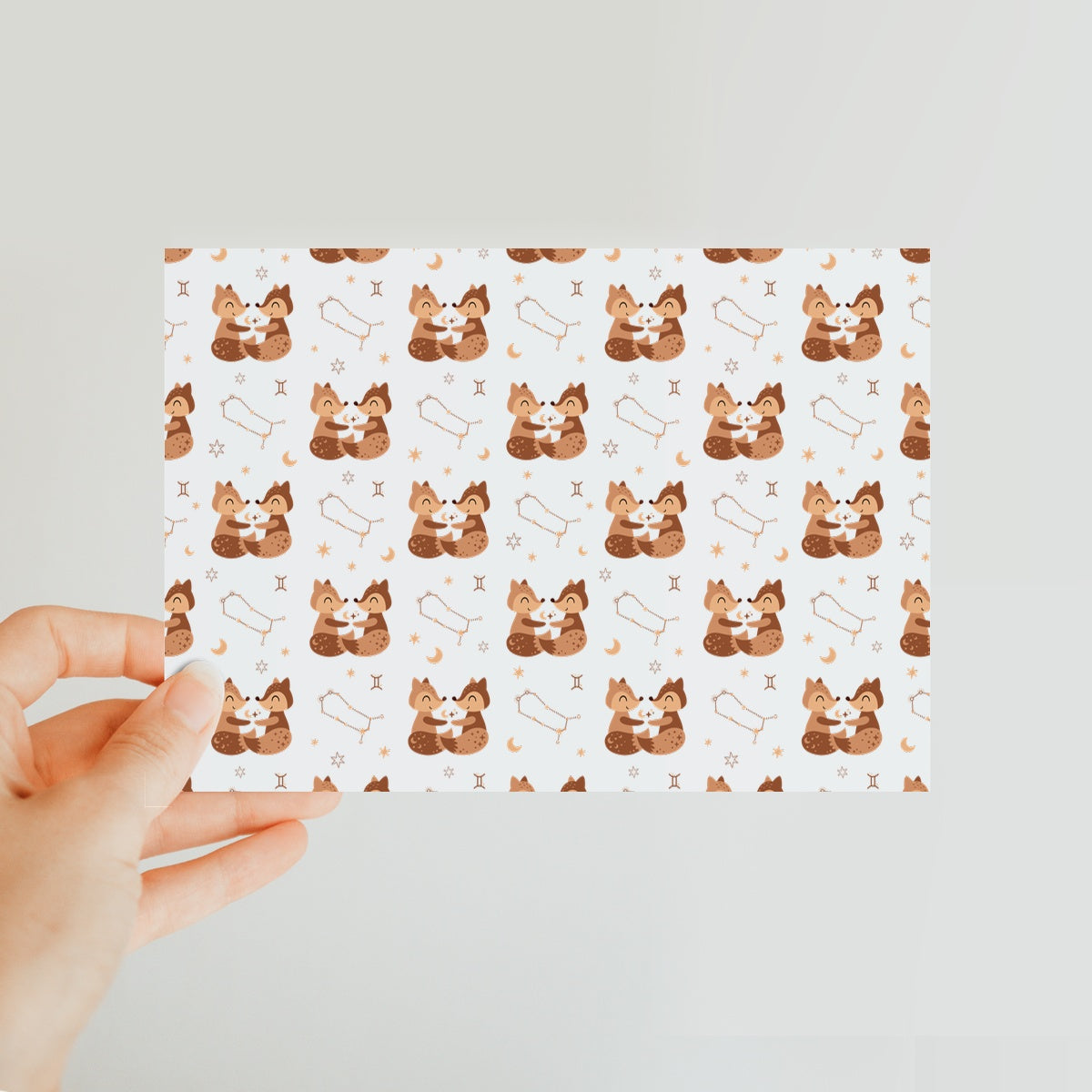 Gemini Pattern Classic Postcard