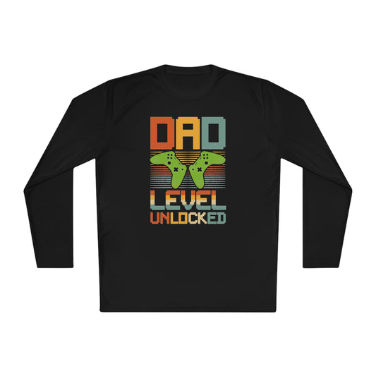 Dad Level Unlocked, Gaming Dad Tee, Gamer Dad, Dad Tee, Fathers Day Gift, Dad Level Unlocked T Shirt, New Dad Gift For Gamer Daddy, Funny First Time Dad Shirt, Unisex Lightweight Long Sleeve Tee