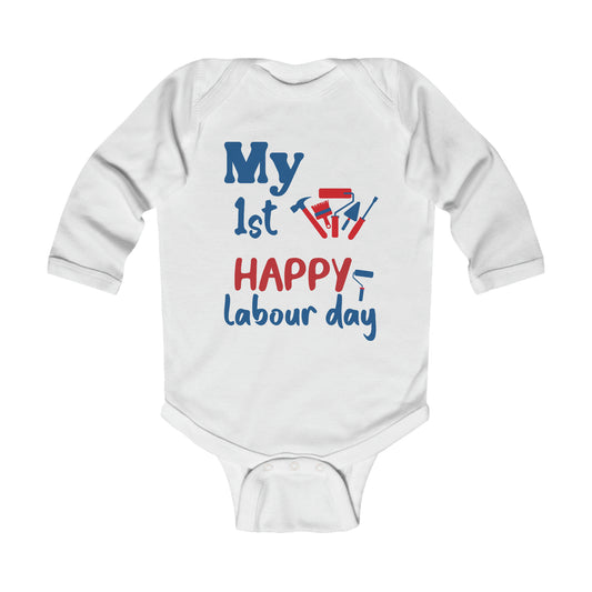 1st Labour Day Infant Long Sleeve Bodysuit